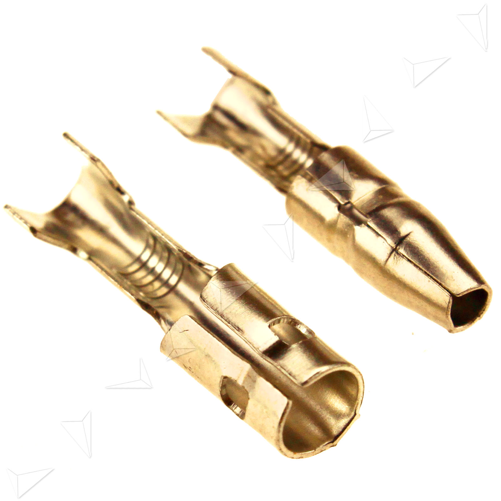 50 Sets 3.9mm Motorcycle Brass Colour Bullet Male & Female Connector | eBay