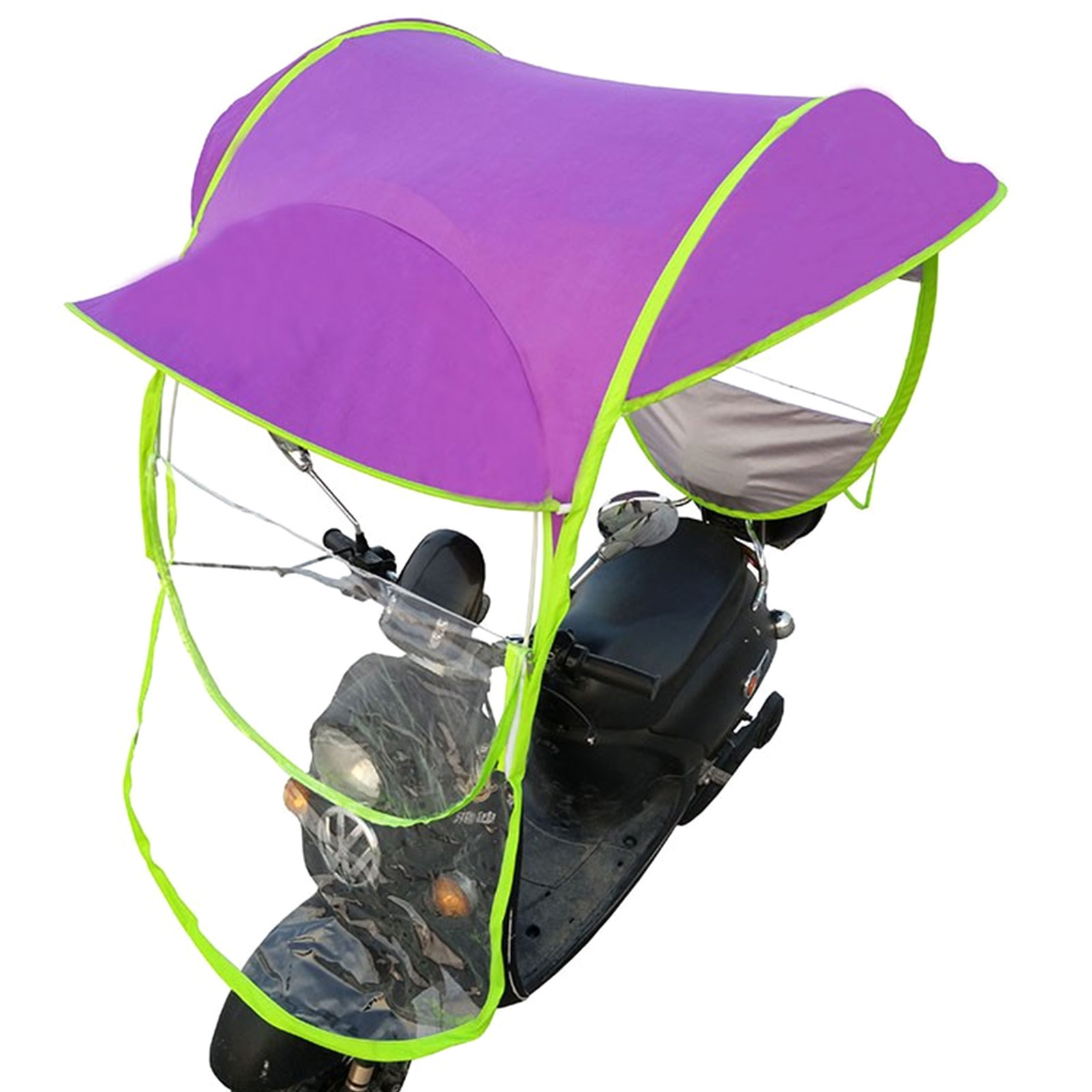 Car Motor Scooter Umbrella Mobility Sun Shade Rain Cover Safe DIY Blue/Purple | eBay