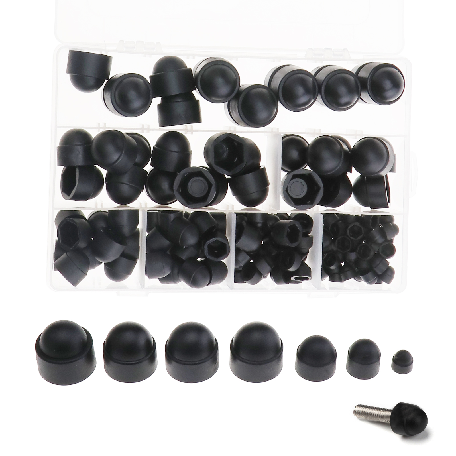 Plastic dome nut covers