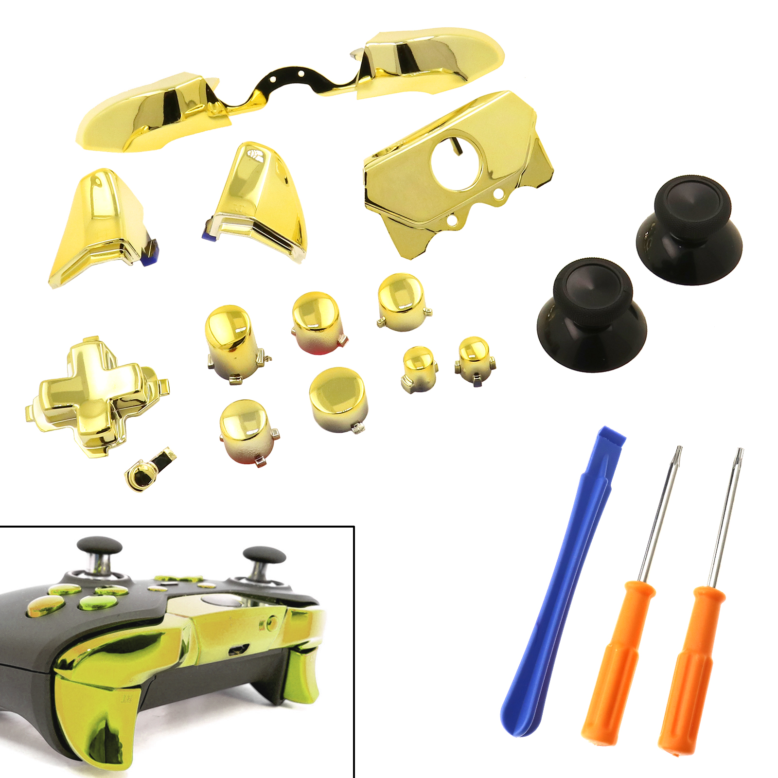 REPLACEMENT LB RB LT RT Bumpers Trigger Button Set For Xbox One Elite