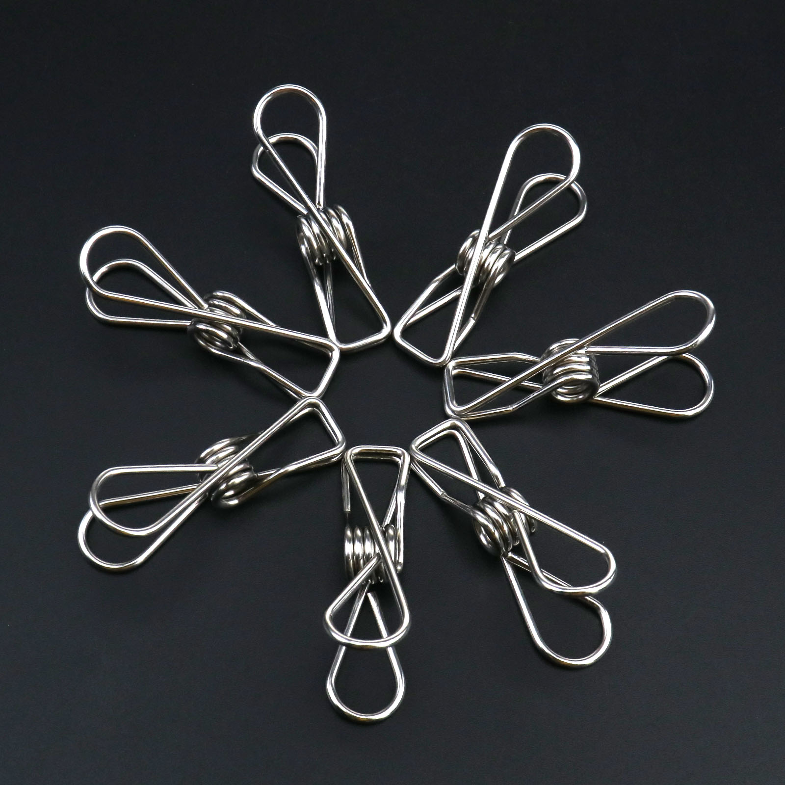 Stainless Steel Clothes Pegs Hanging Pins Clips Laundry Household Clamp ...