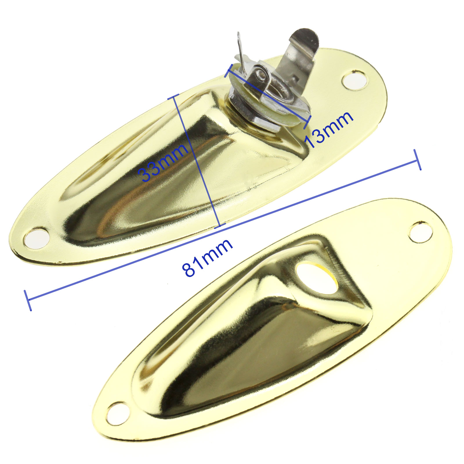 UNIVERSAL JACK PLATE Socket For Fender Strat And Stratocaster Style ...