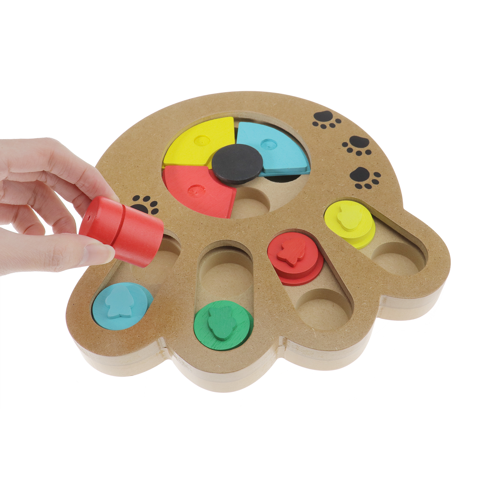 Hund Katze Haustier Spiel Training Holzspielzeug Intelligenz Puzzle