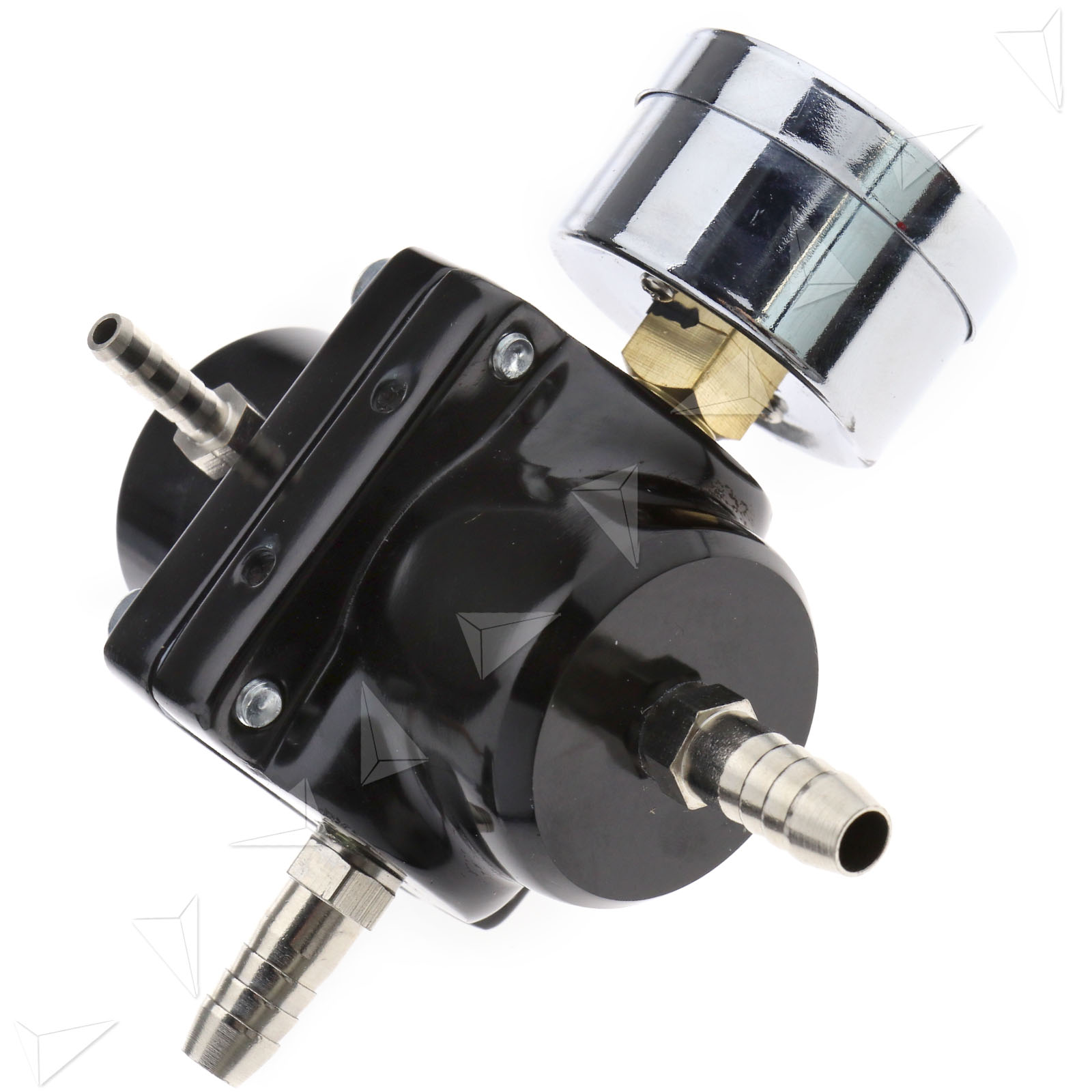 UNIVERSAL BLACK ALUMINUM Adjustable Fuel Pressure Regulator 140Psi With ...