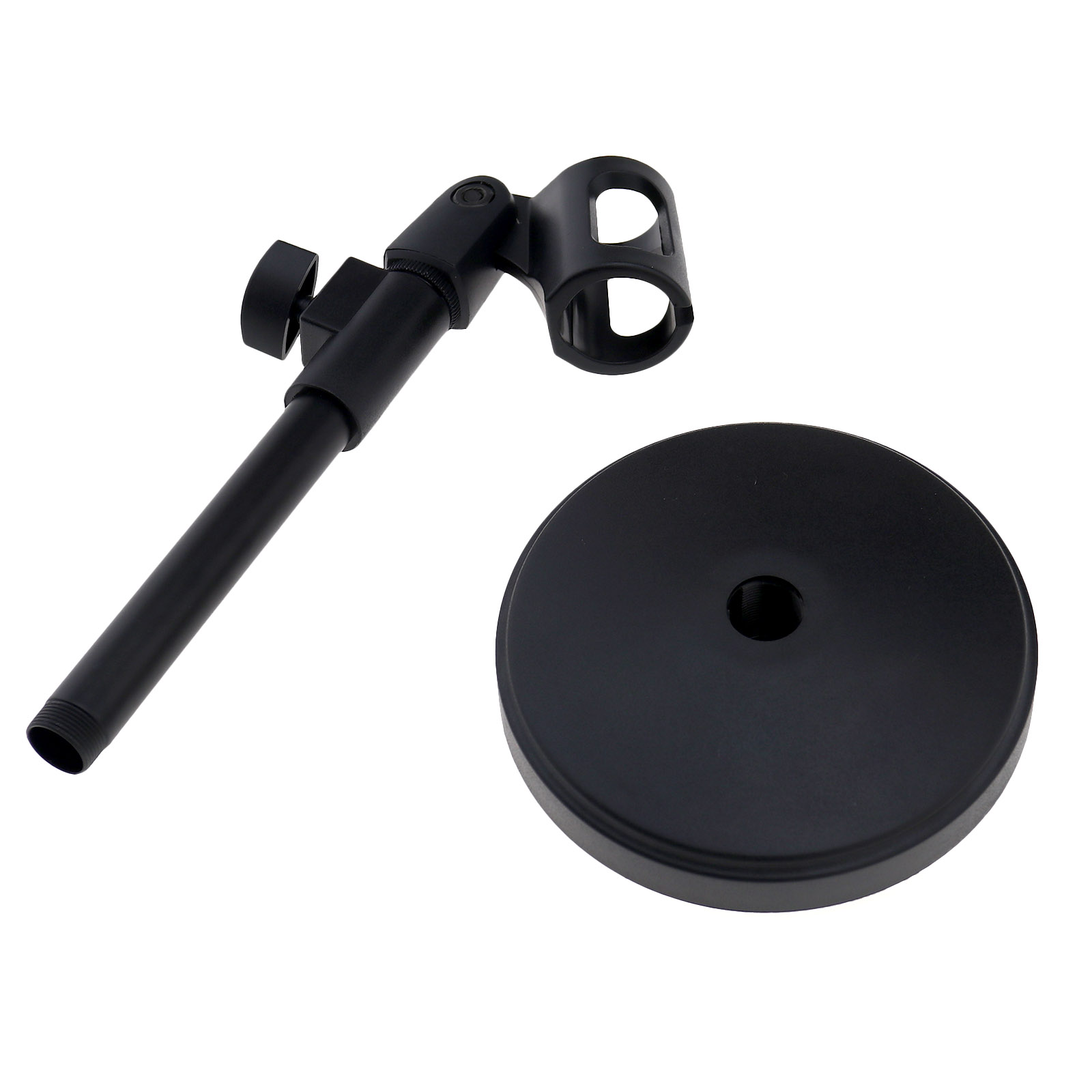 Mic Table Desk Microphone Round Base Stand Mount Holder For Desktop