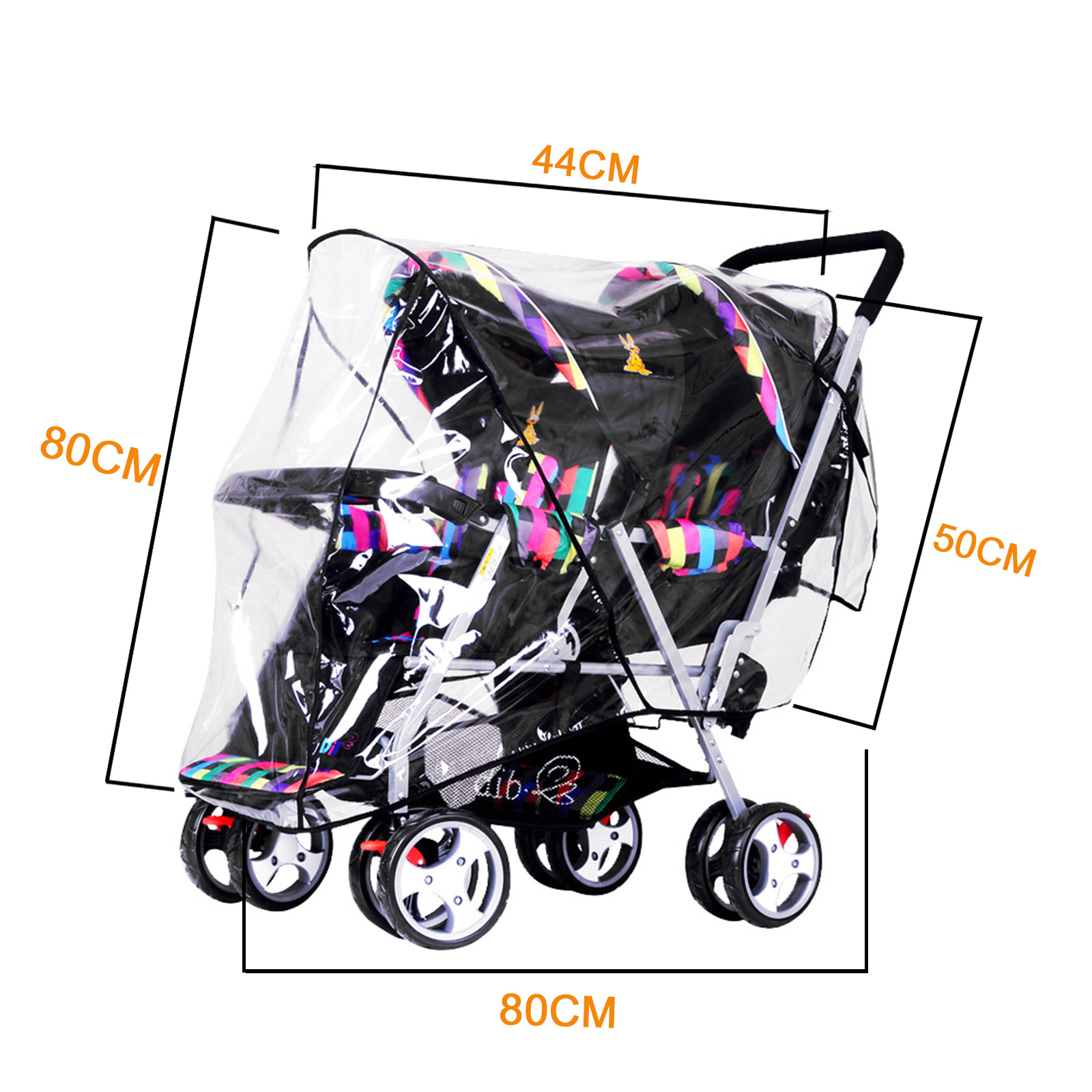 double jogging stroller rain cover