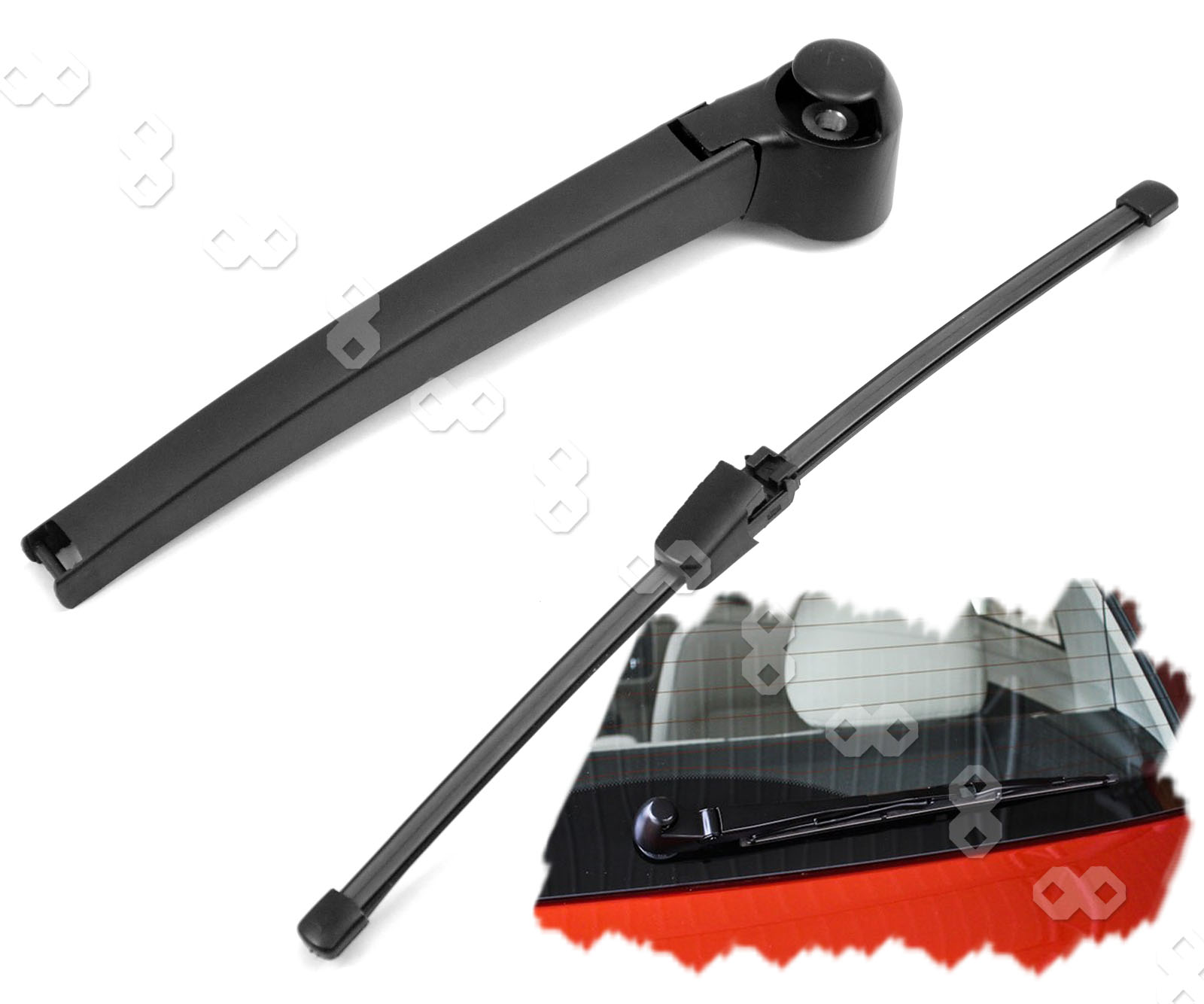 VW GOLF POLO TOURAN NEW REAR WINDOW WINDSCREEN WINDSHIELD WIPER ARM ...