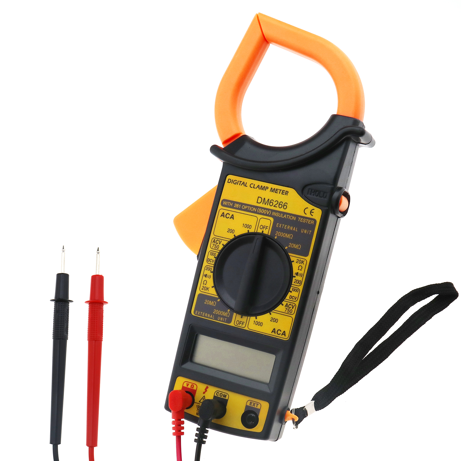 Digital Electronic Clamp Meter Multimeter AC DC Current Volt ...