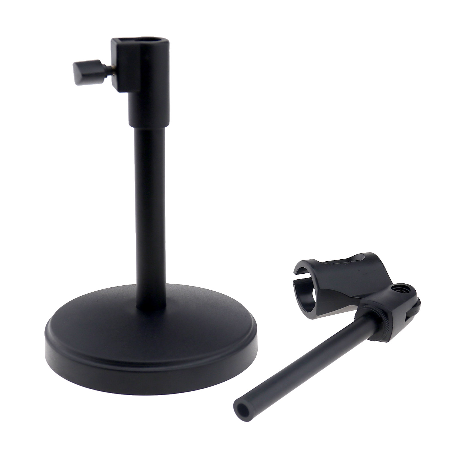 Mic Table Desk Microphone Round Base Stand Mount Holder For Desktop