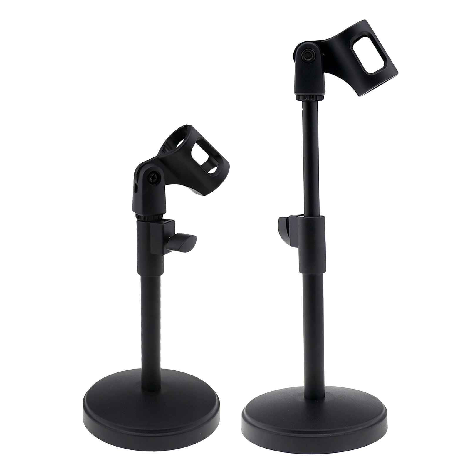 Mic Table Desk Microphone Round Base Stand Mount Holder For Desktop