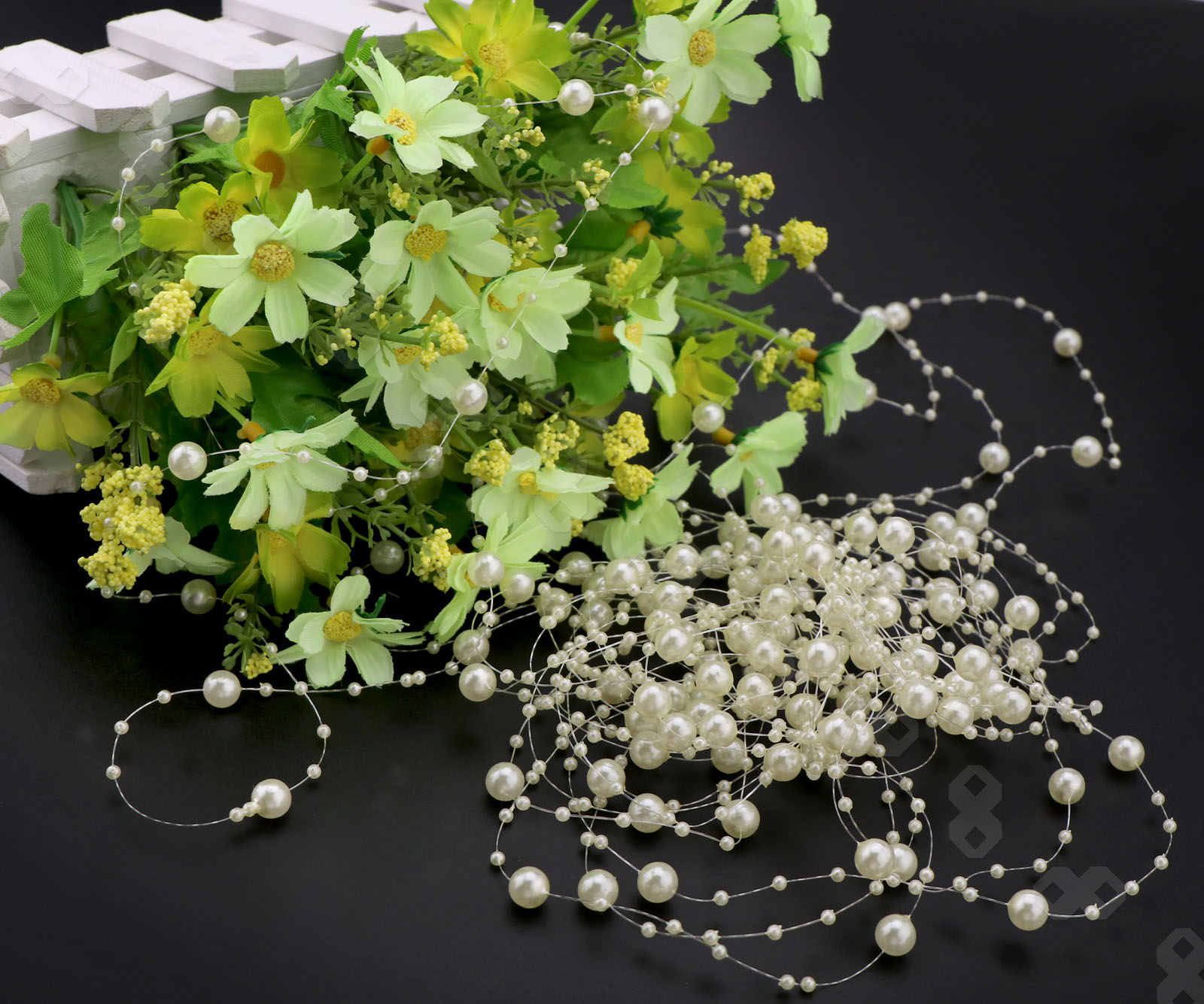 10m Acrylic 3 8mm Pearls Beads Hanging String Wedding Garland