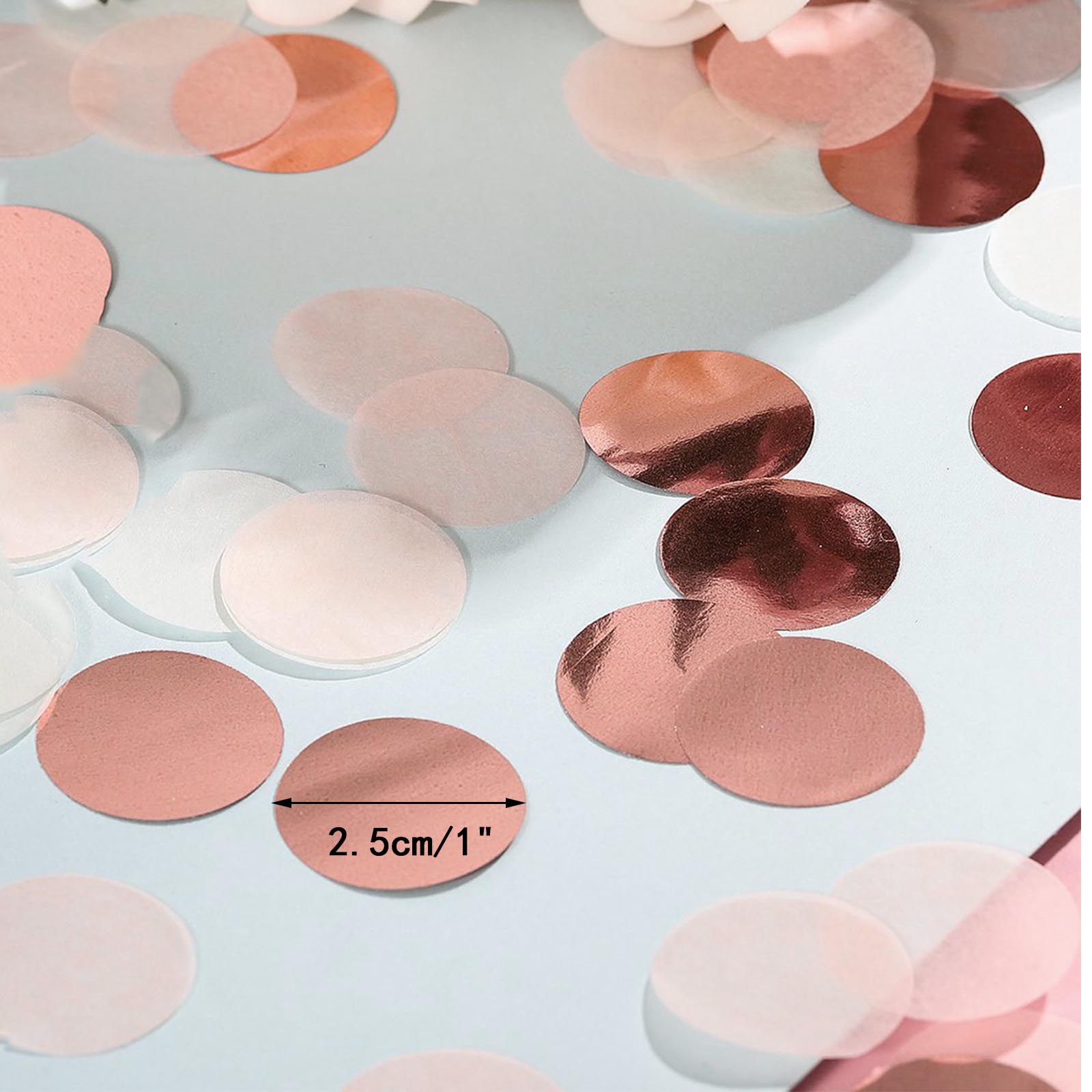 Round Confetti Rose Gold Silver Event Wedding Birthday Party Table Balloon Decor | eBay