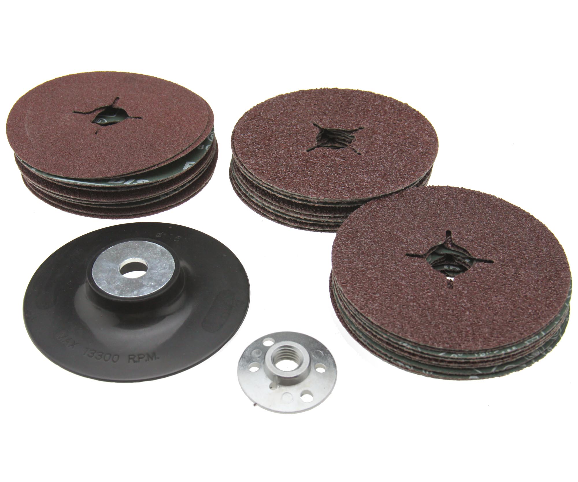 3 Size Grit Plastic Backing Pad 115mm 13200rpm For Angle Grinder30 Fibre Disc 657472216448 Ebay