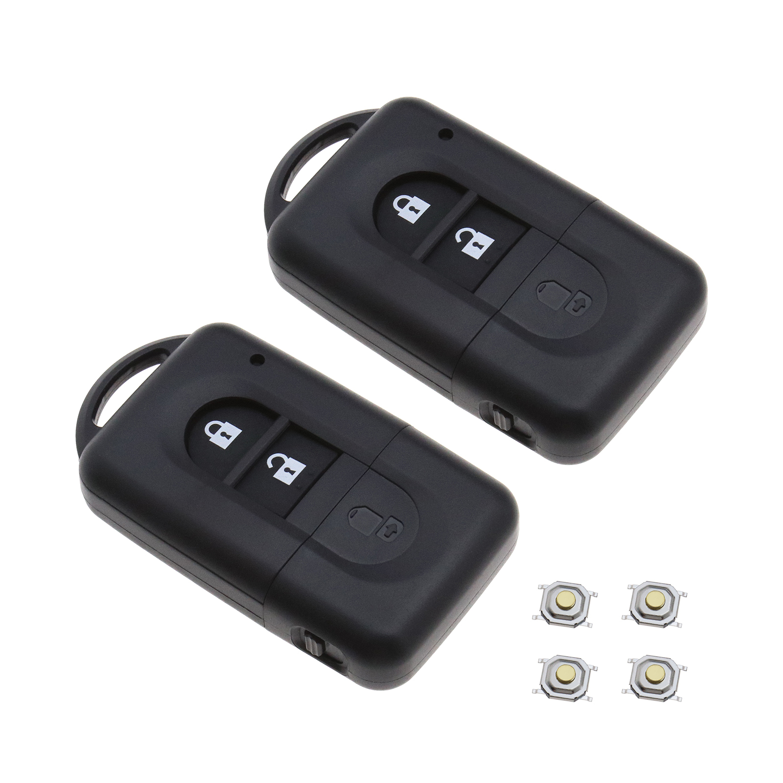 2-button-uncut-insert-key-fob-case-folding-remote-control-shell-for