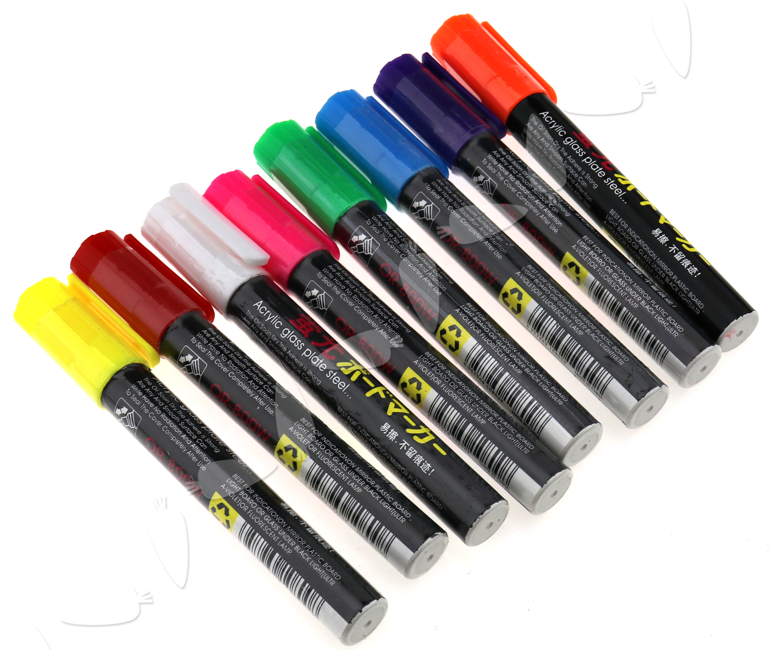 8 Colours Neon Fluorescent Liquid Chalk Marker Pens Blackboard Glass