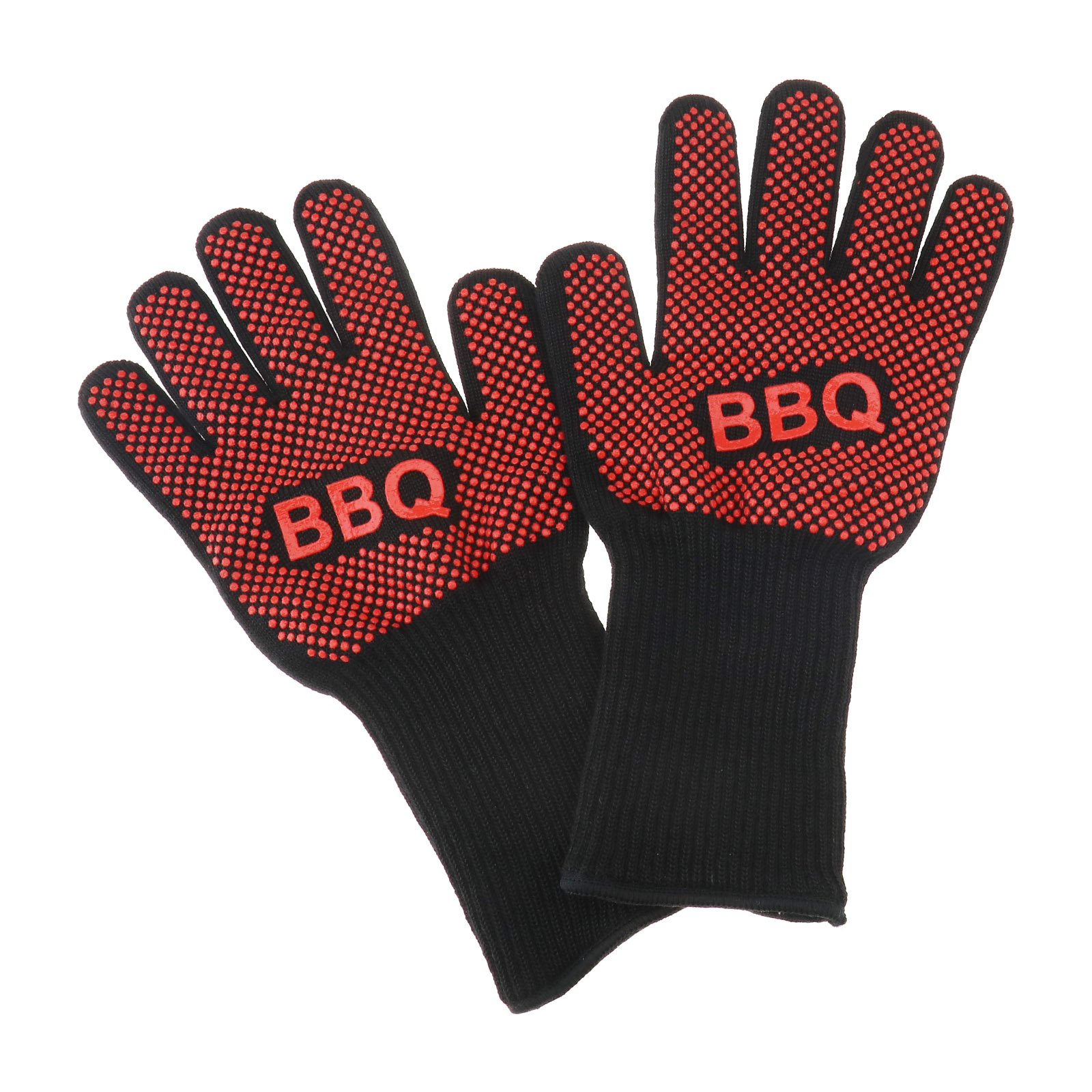 Gloves Heat Resistant Silicone Gloves Kitchen BBQ Oven Cooking Mitts ...