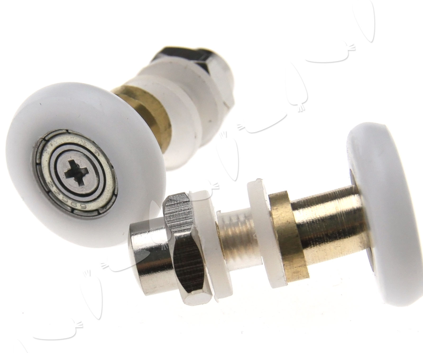 304 Stainless Steel Single Shower Door Wheel Rollers Replacement 25/27mm 4pcs | eBay