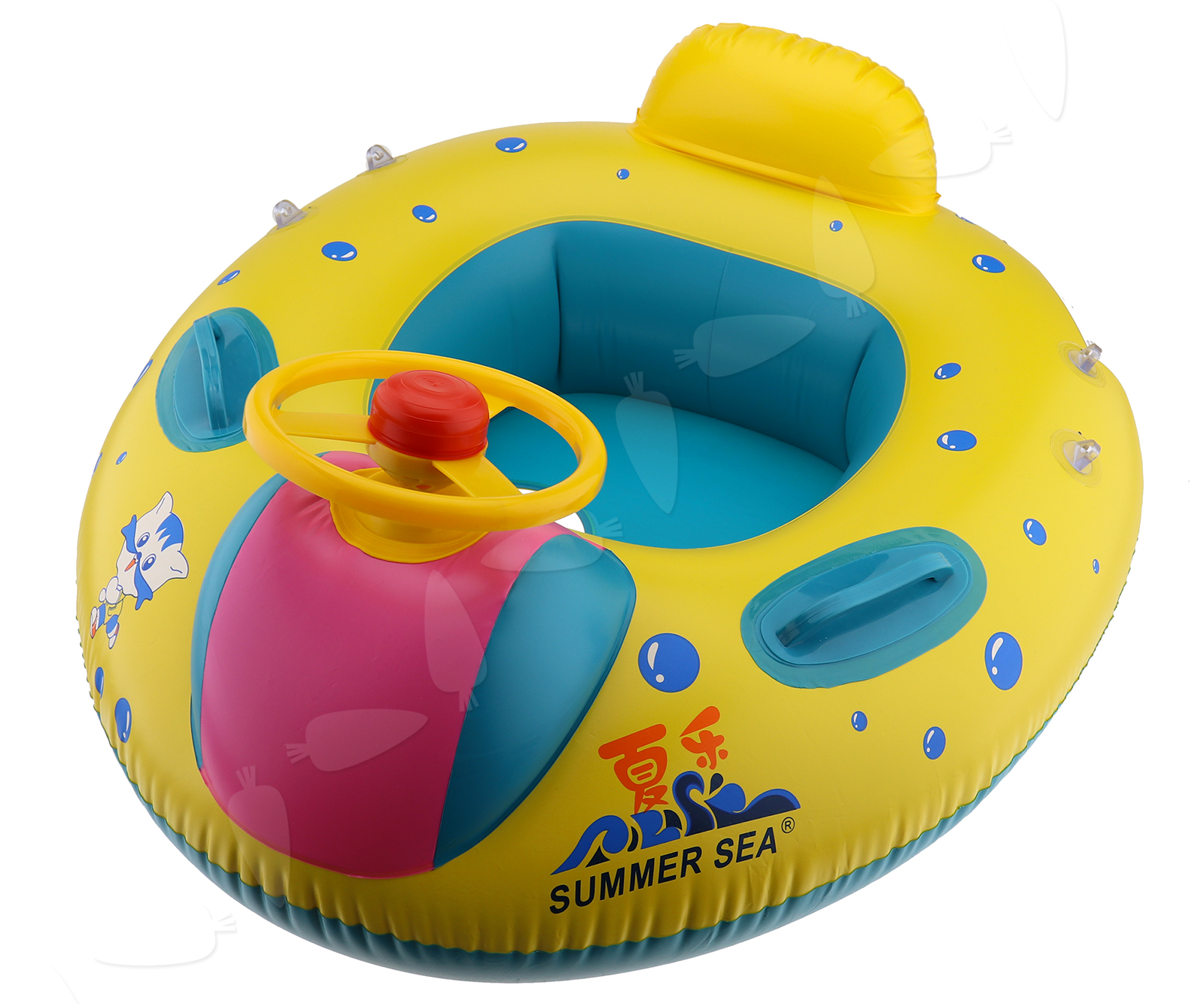 inflatable baby float boat with sunshade