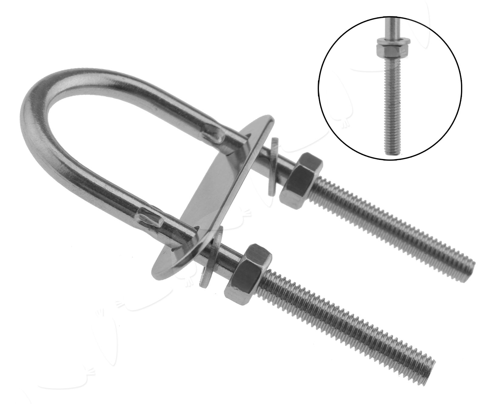 Pcs Mm Stainless Steel Marine Grade U Bolts With Plate Nuts And