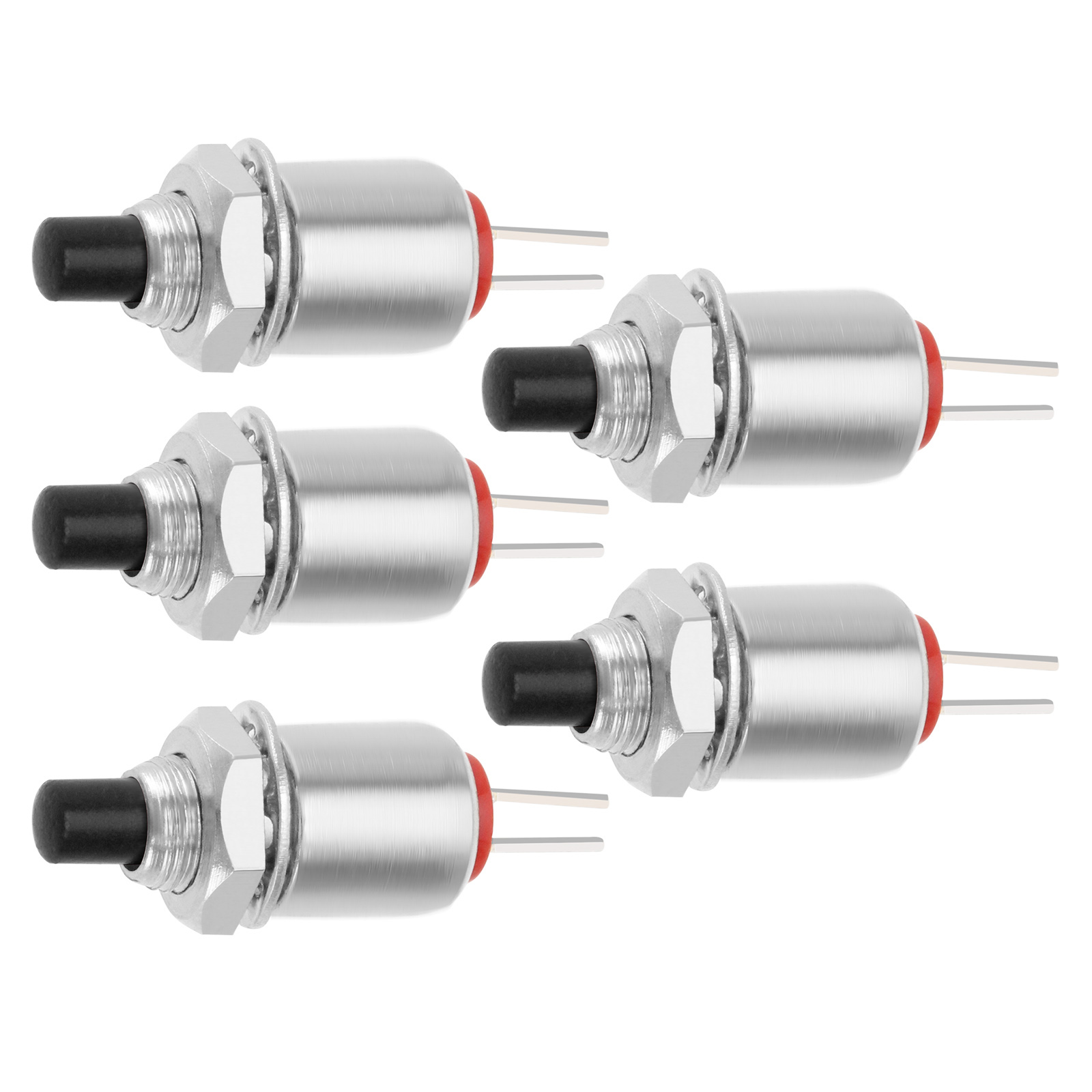 5xMicrominiature Momentary Button-Mini Push Button Switch Off-(On) DS ...