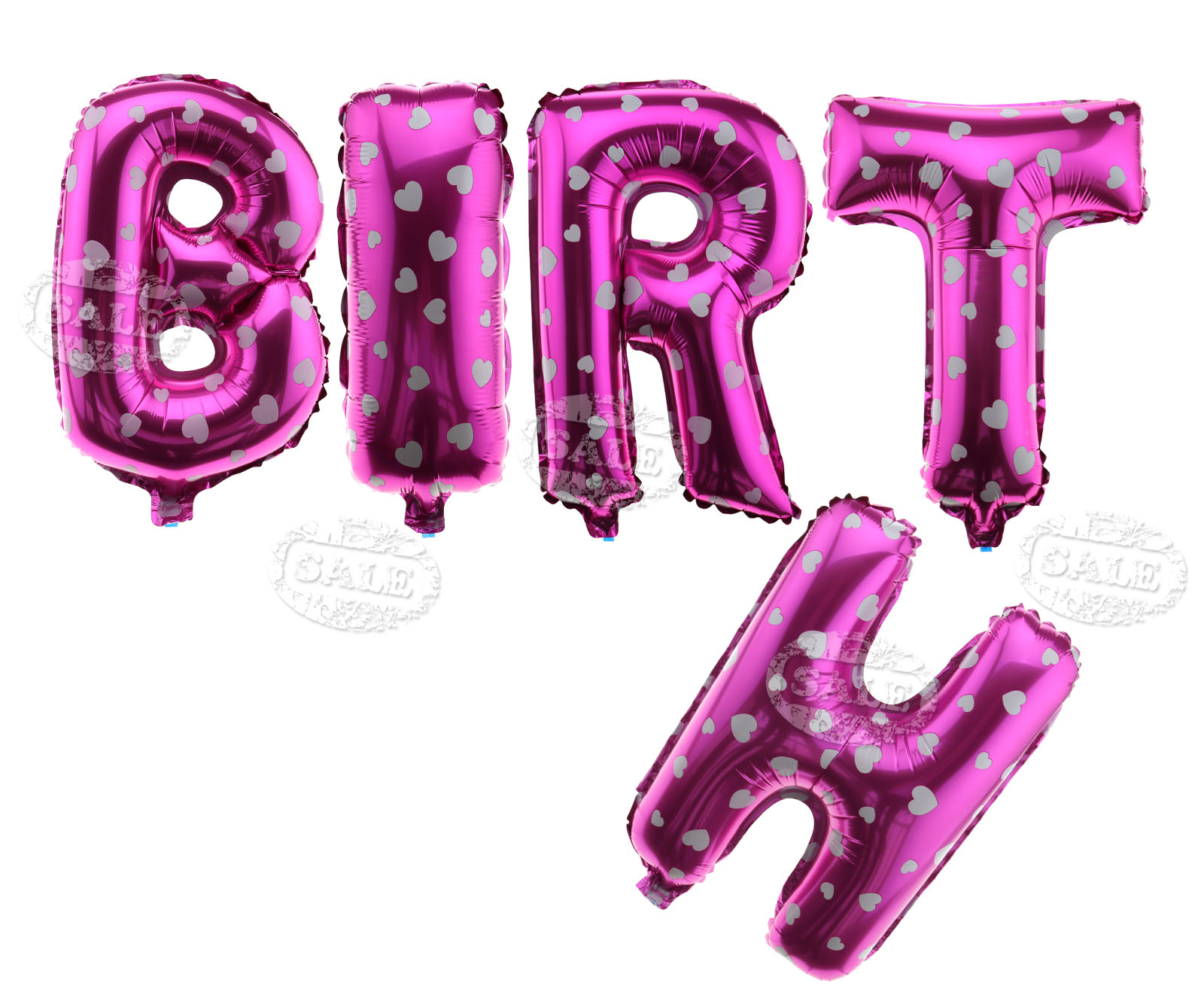 16 pink happy birthday balloons foil party supply celebration