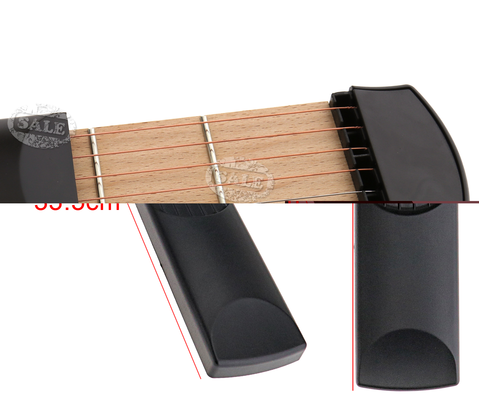 4 Fret 6 String Guitar Bass Practice Tool Portable Pocket Gadget Chord ...