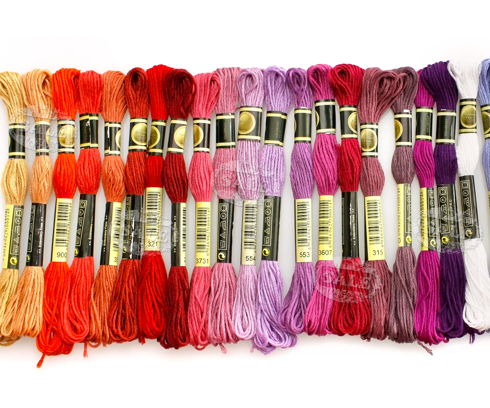 50 skeins thread Multicolored For Embroidery Cross Stitch Knitting