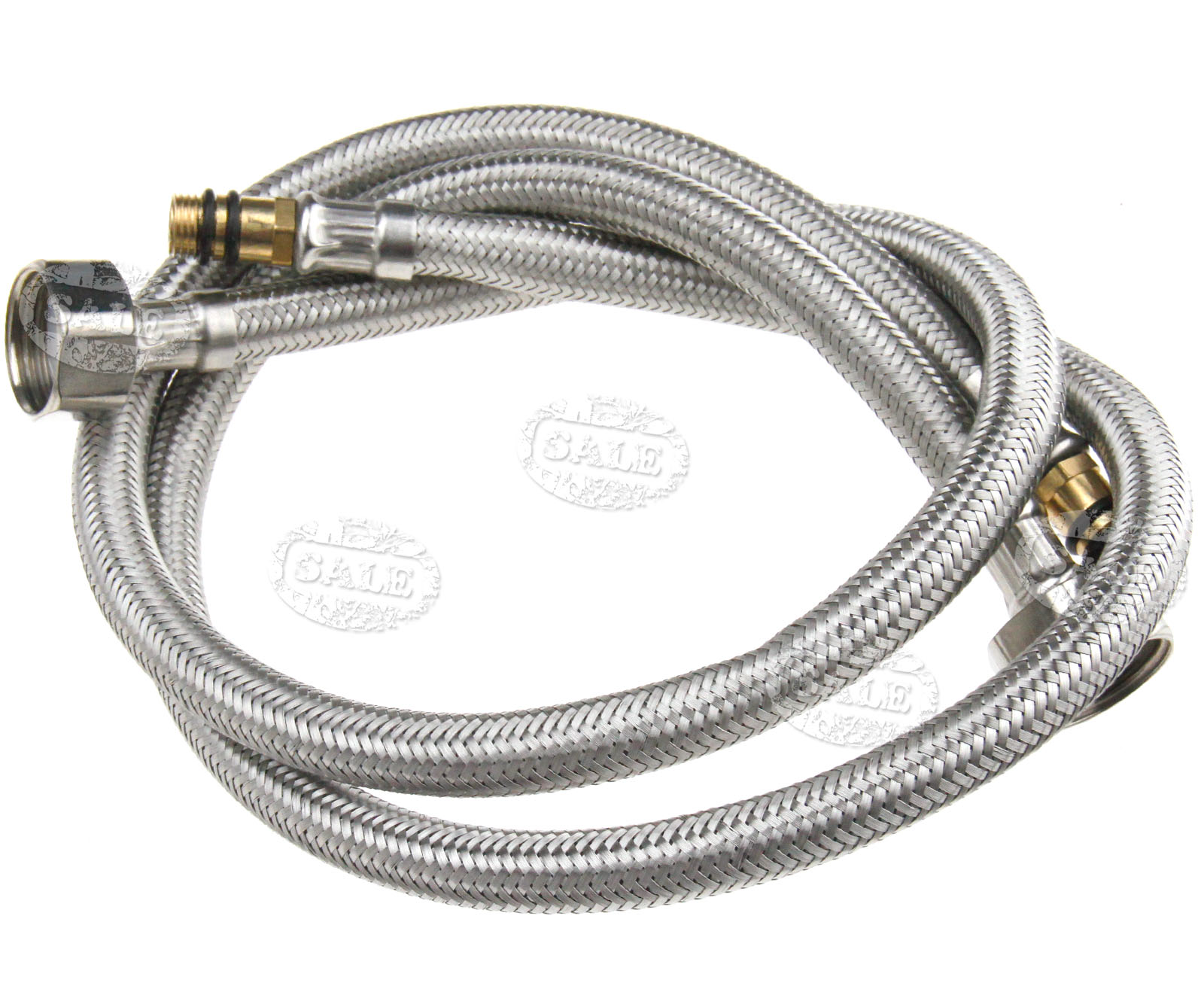 2 x Braided Water Hose Pipe 60cm for Kitchen Faucets Mixers Taps | eBay