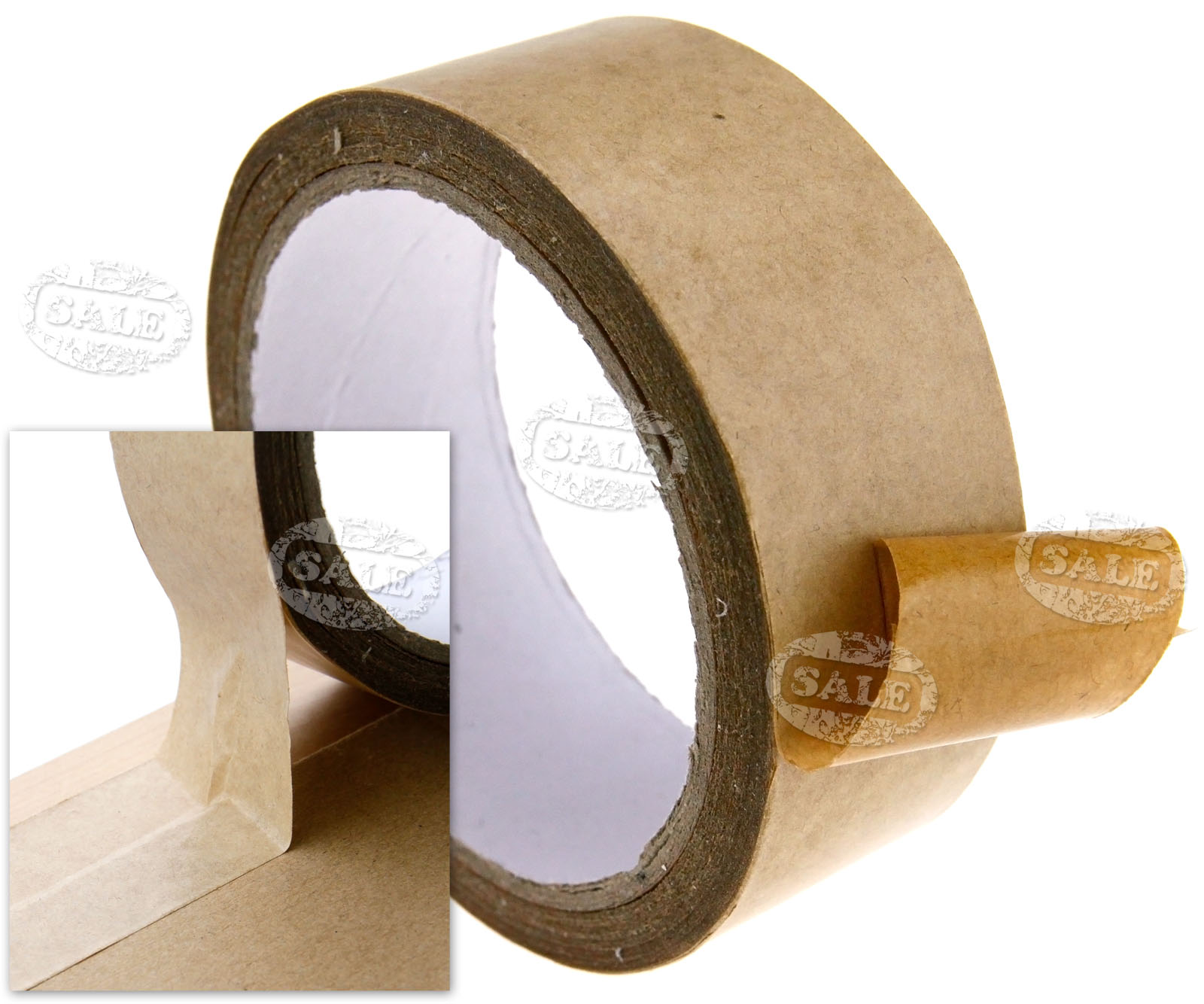 50m x 38mm Brown Self-Adhesive Picture Frame Backing Tape | eBay