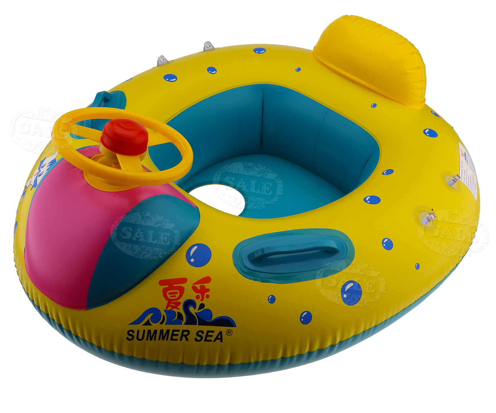 inflatable baby float boat with sunshade