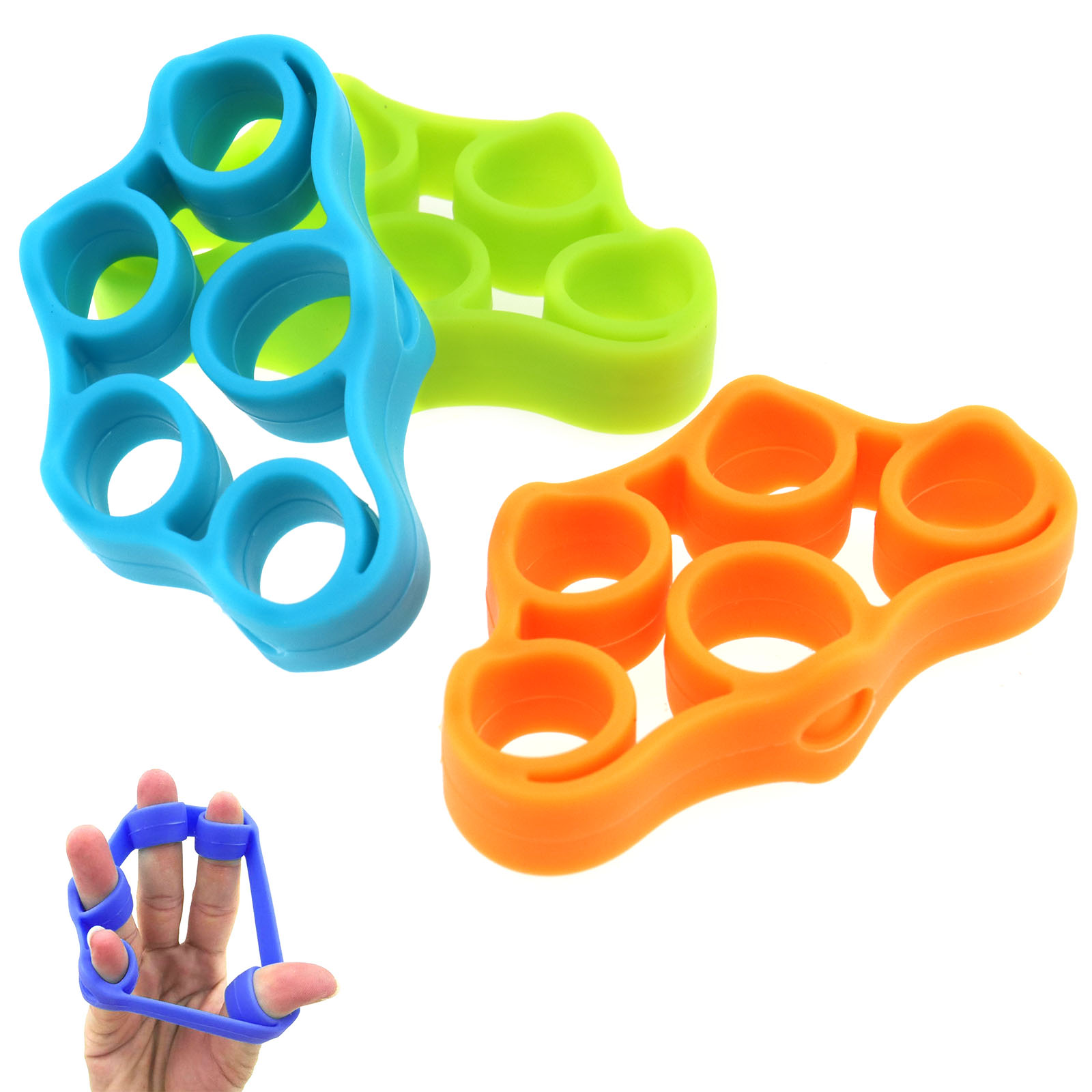 FINGER GRIPPER STRENGTH Grip Trainer Stretcher Wrist Exercise Fitness ...