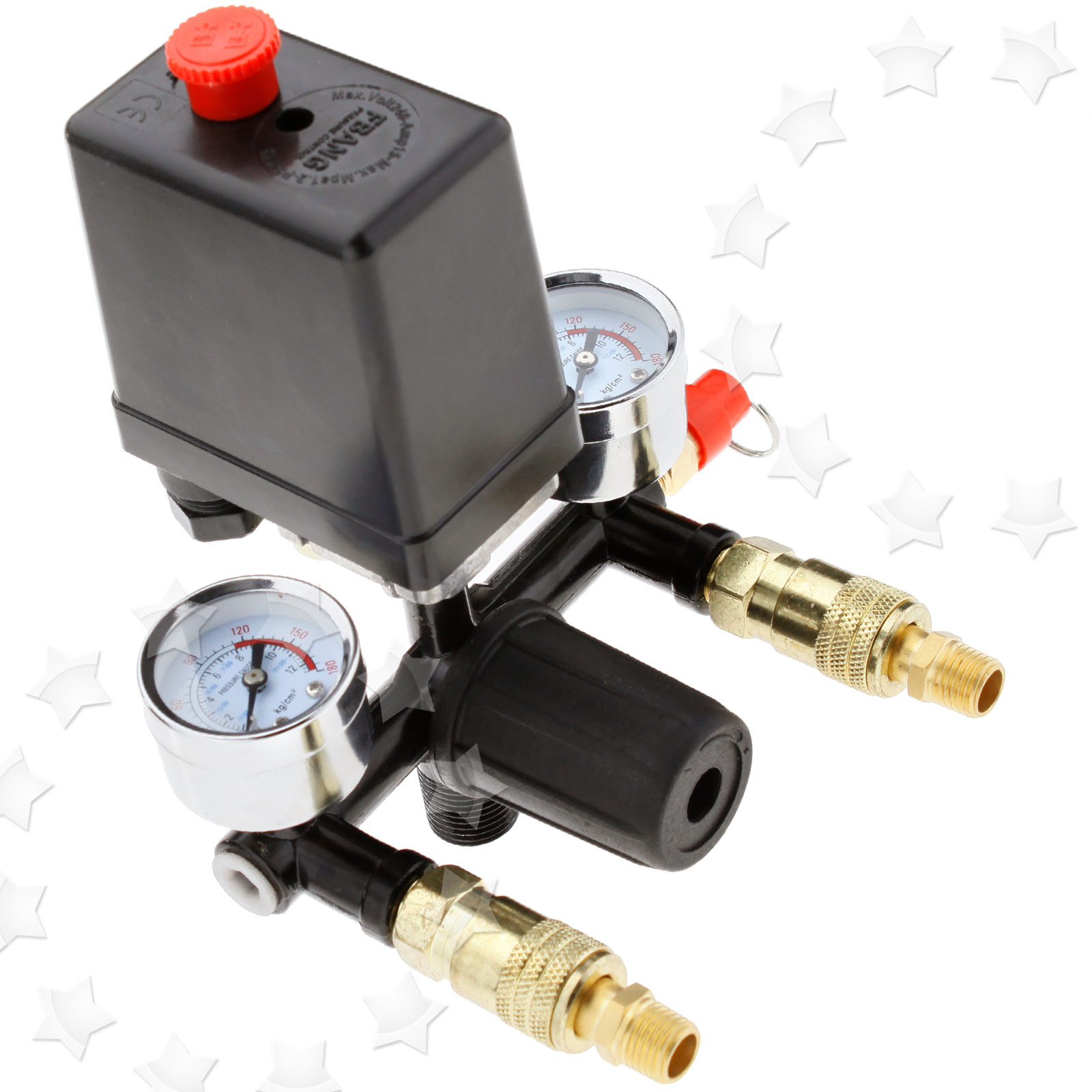 131MM Single Phase Compressor Pressure Switch With Air Valve*Regulator