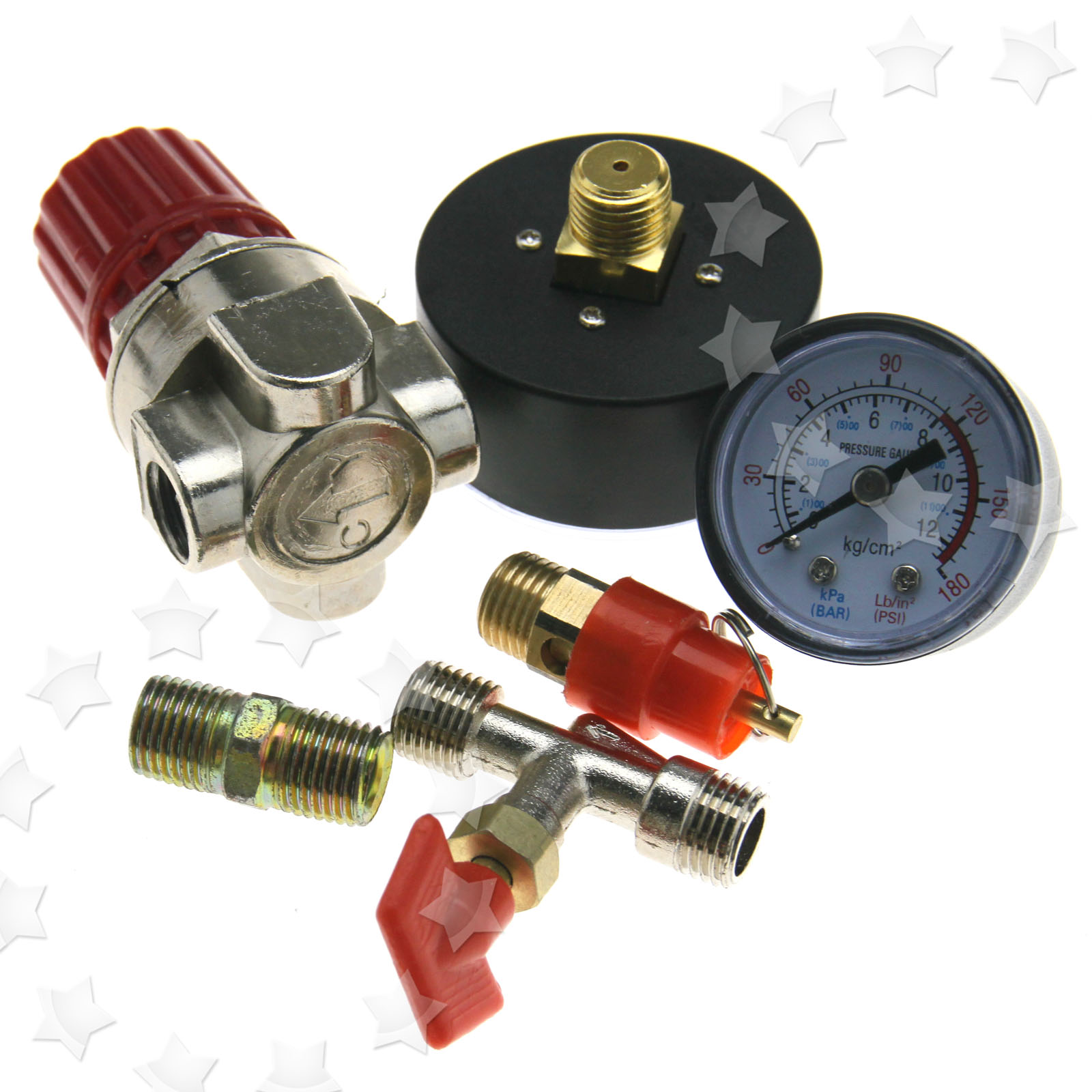 240v 0 180 Psi Air Regulator Compressor Pressure Control Switch Relief Gauges £1735 Picclick Uk 