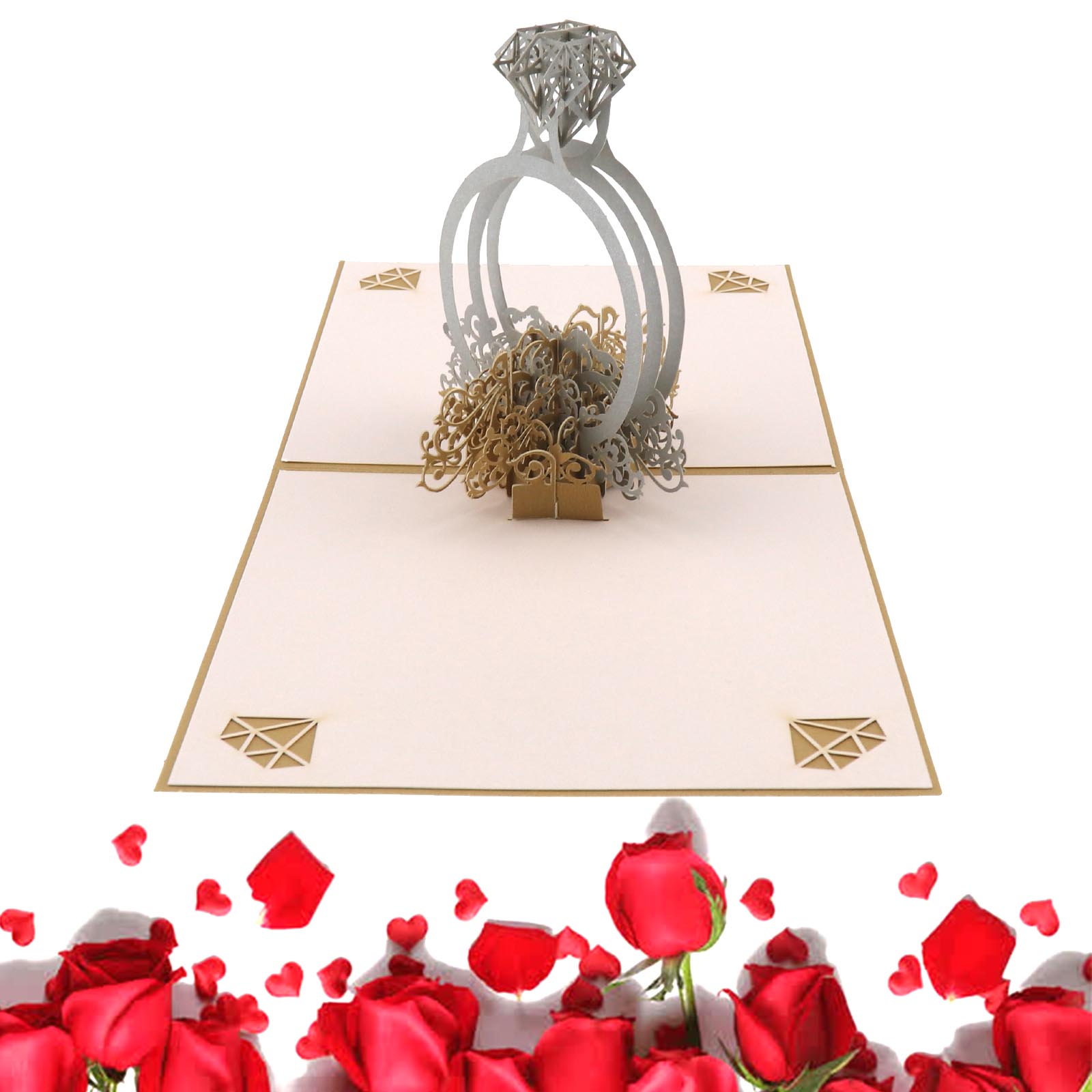 Iindes Carte De Voeux Contextuelle 3d Pour La Saint Valentin Anniversaire Mariage Carte De Saint Valentin Avec Enveloppe Papeterie Cartes Et Papier Cartonne