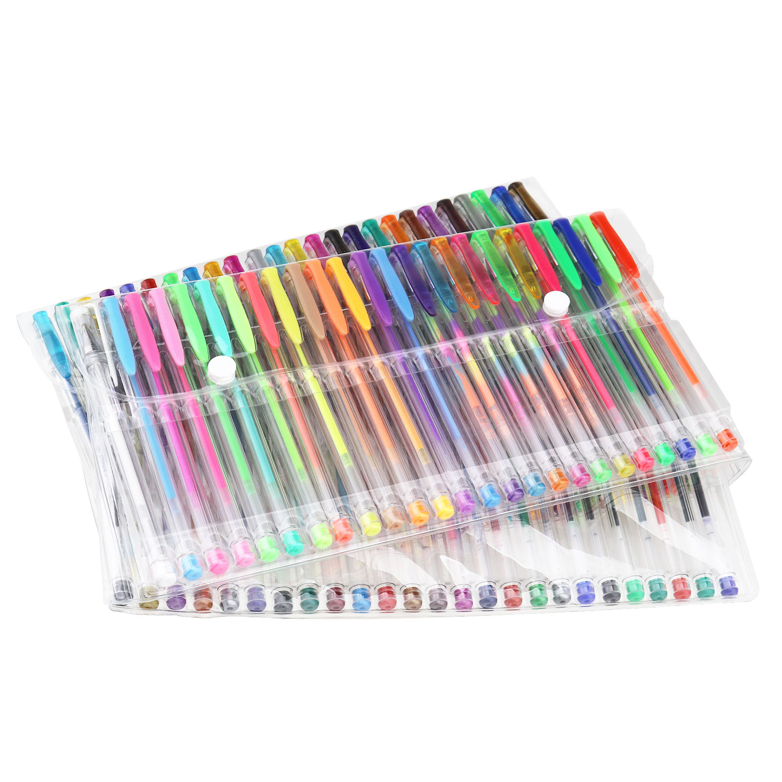 100 Pcs Gel Pen Set Color Art Glitter Pens Neon Coloring Ink Colors ...