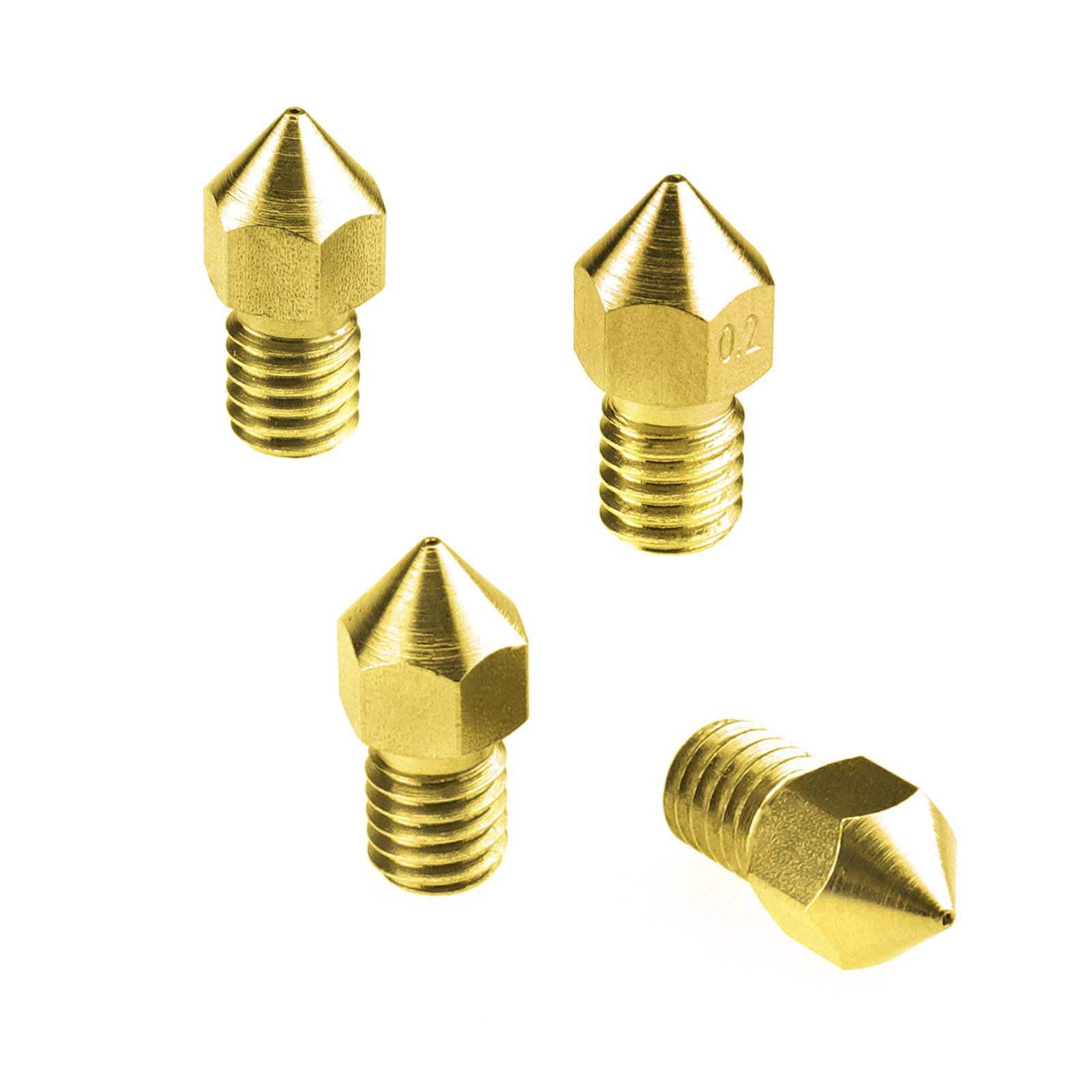 FOR MAKERBOT 4X 3D Printer Nozzle MK8 Extruder 0.2mm Brass M6 thread ...