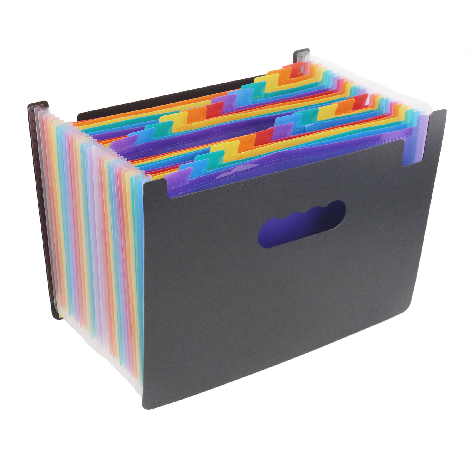 Office Home Rainbow A4 Expanding File Folder 24 Pockets Folder wth ...