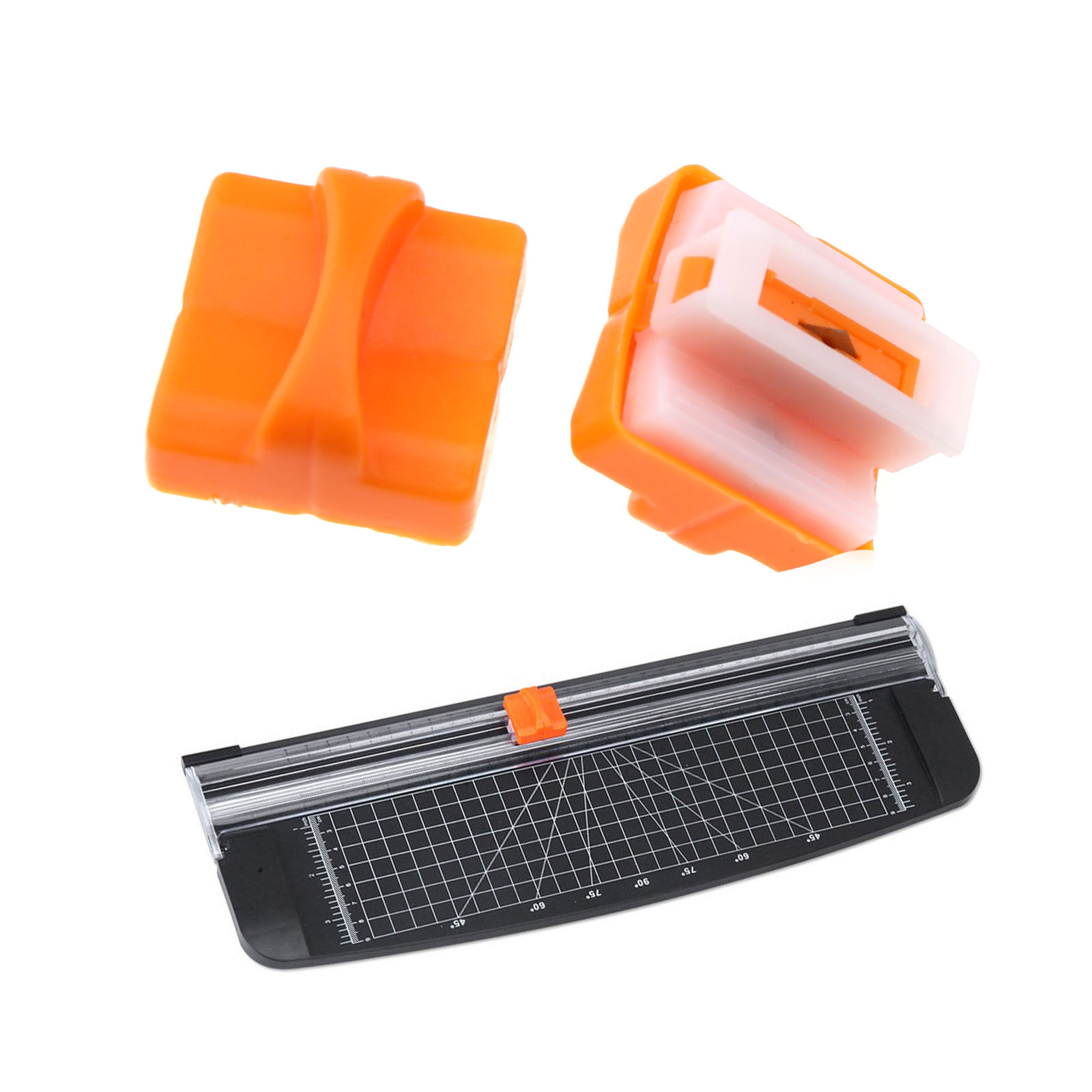 10 Pieces Paper Cutter Trimmer Replacement Blades Spare A4 Orange Cutting Tool eBay