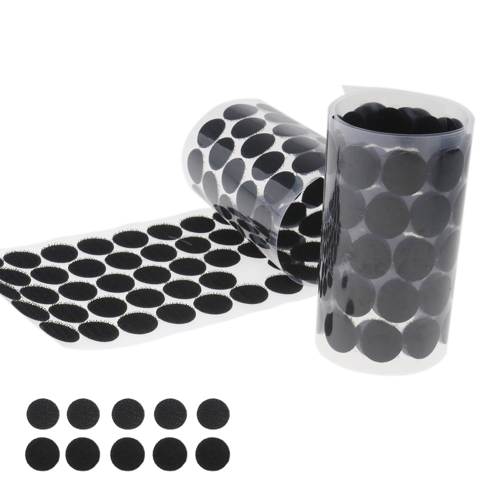 20MM HOOK AND LOOP COINS STICKY SELF-ADHESIVE DOTS BLACK TAPE 50 pairs ...