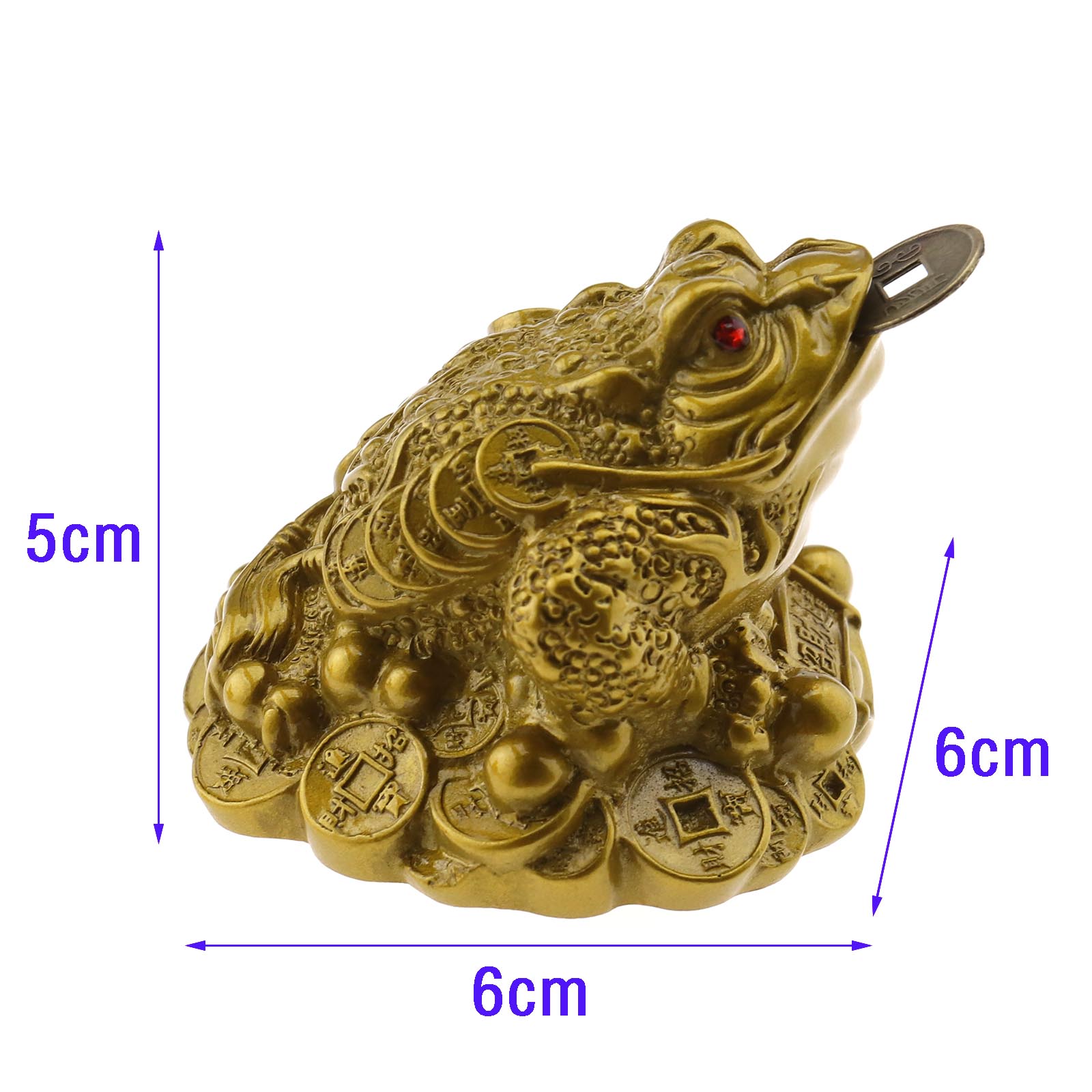 Chinese Feng Shui Frog Coin Fenghui Toad Money Lucky Oriental Fortune ...