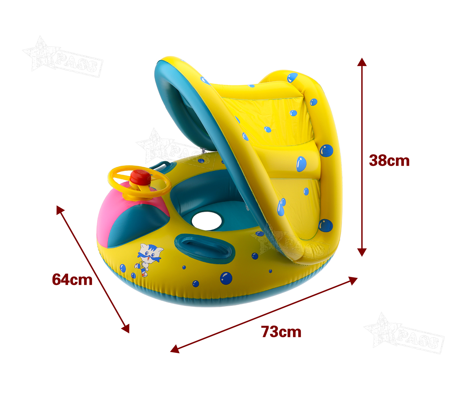 baby float seat with shade