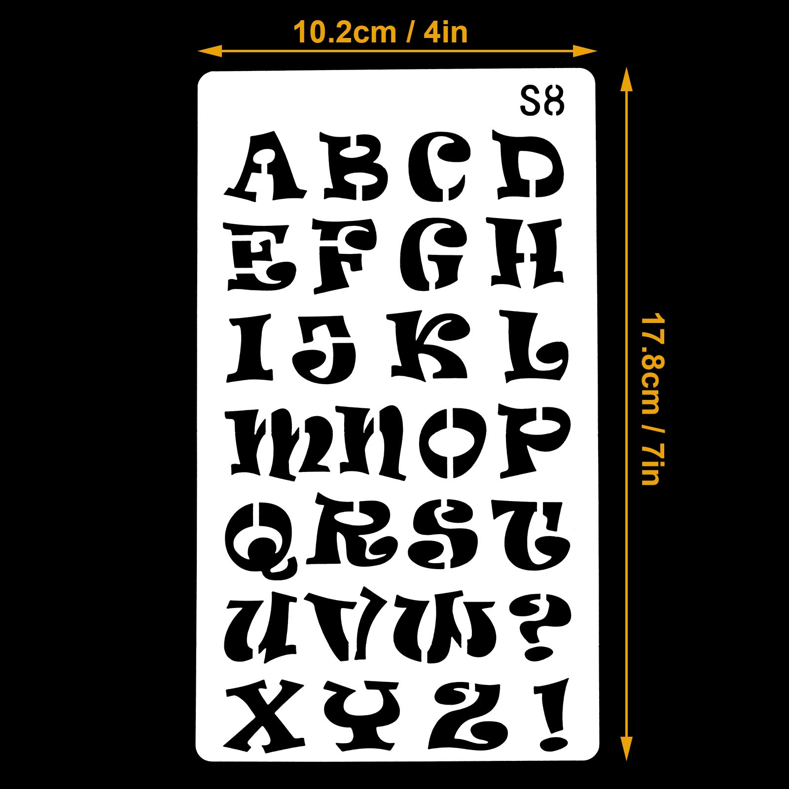 36pcs letter alphabet number stencil graffiti template for painting