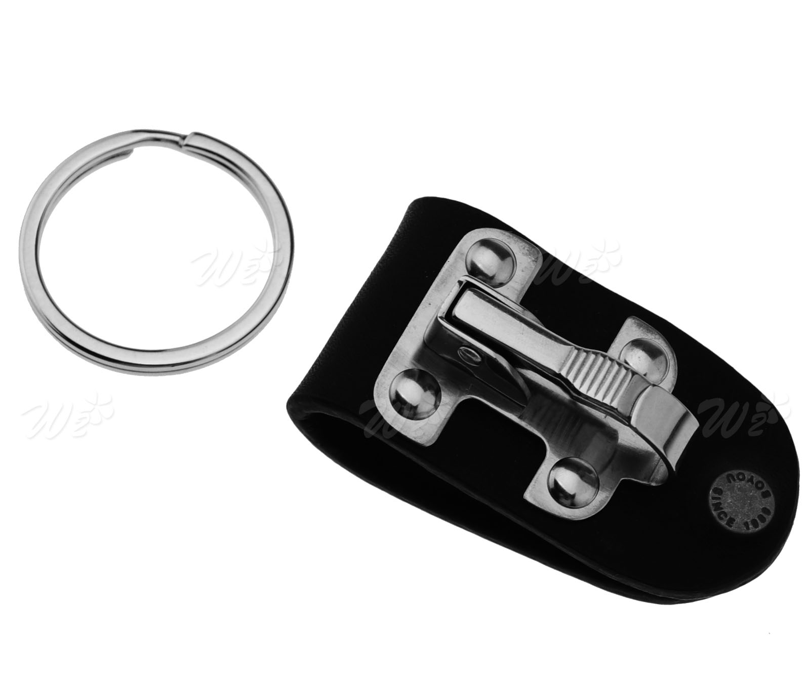 Stainless Steel Quick Release Detachable Key Chain Belt Clip Holder