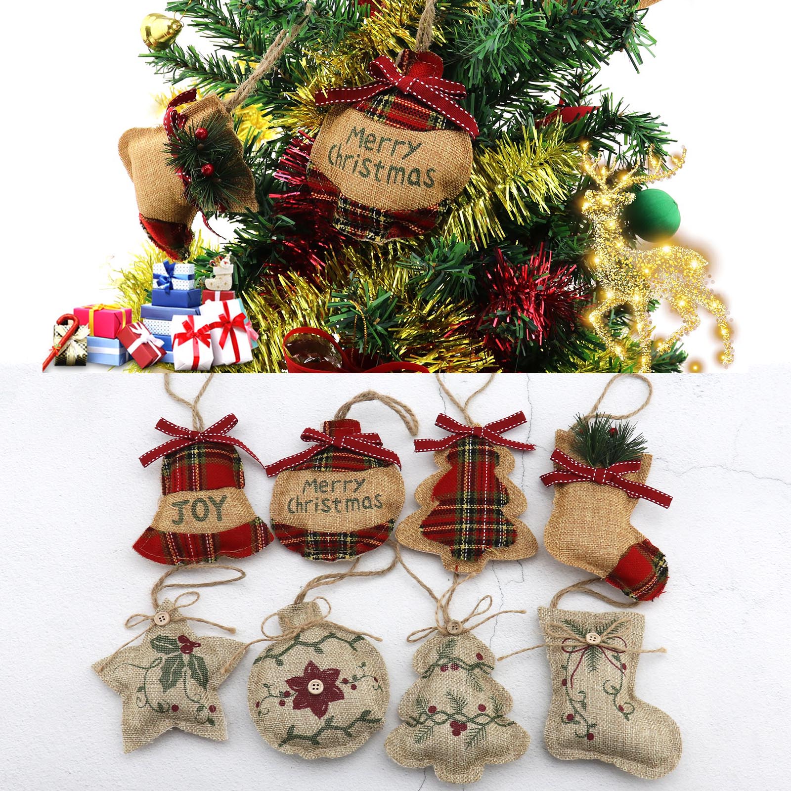 rustic christmas ornaments