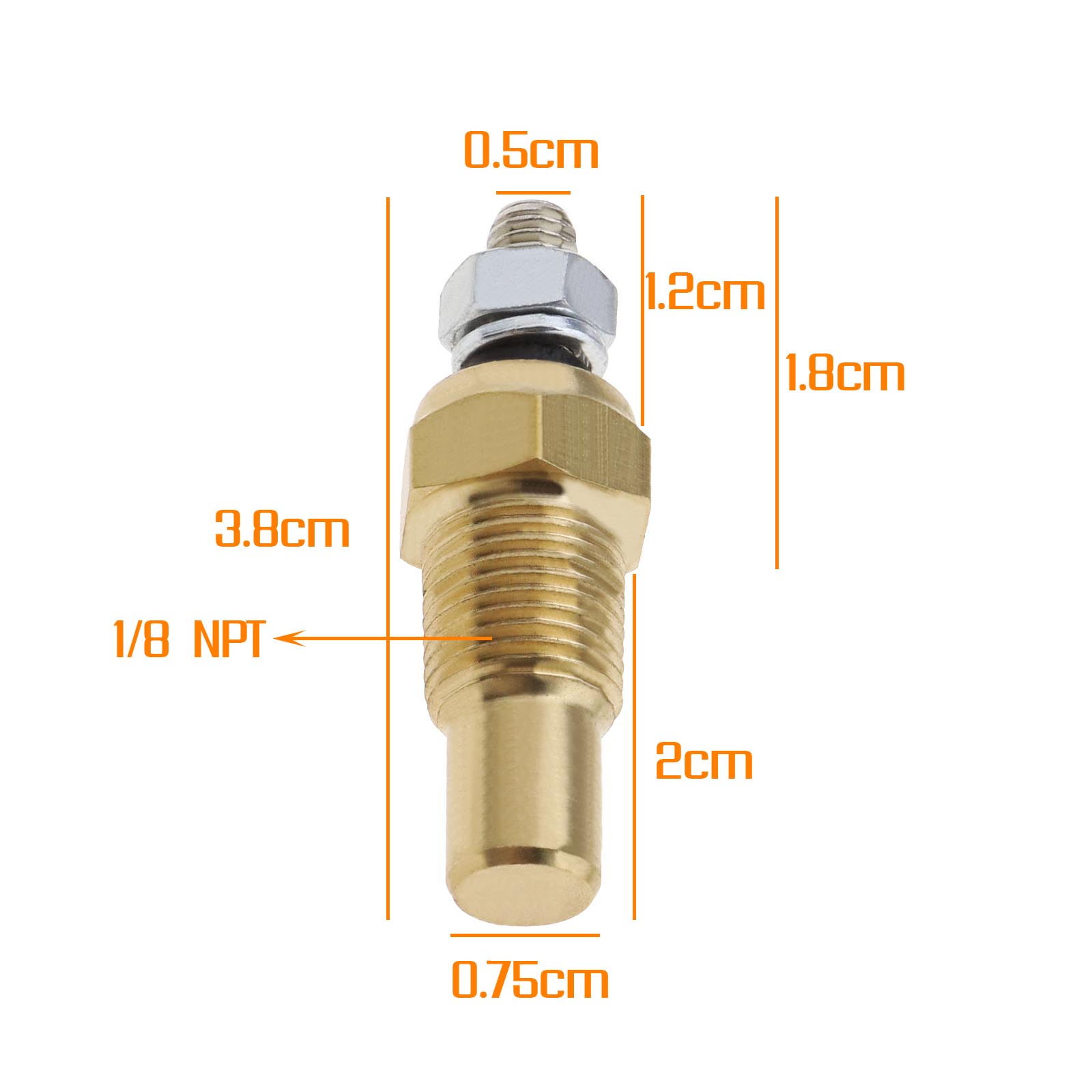 Water Oil Temp Temperature 1/8 NPT Electrical Sensor Sender 0~150°C ...