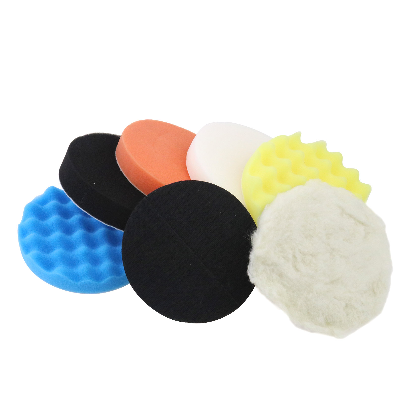 11x 6''150mm Buffing Polishing Waffle Waxing Sponge Pads Compound Car ...