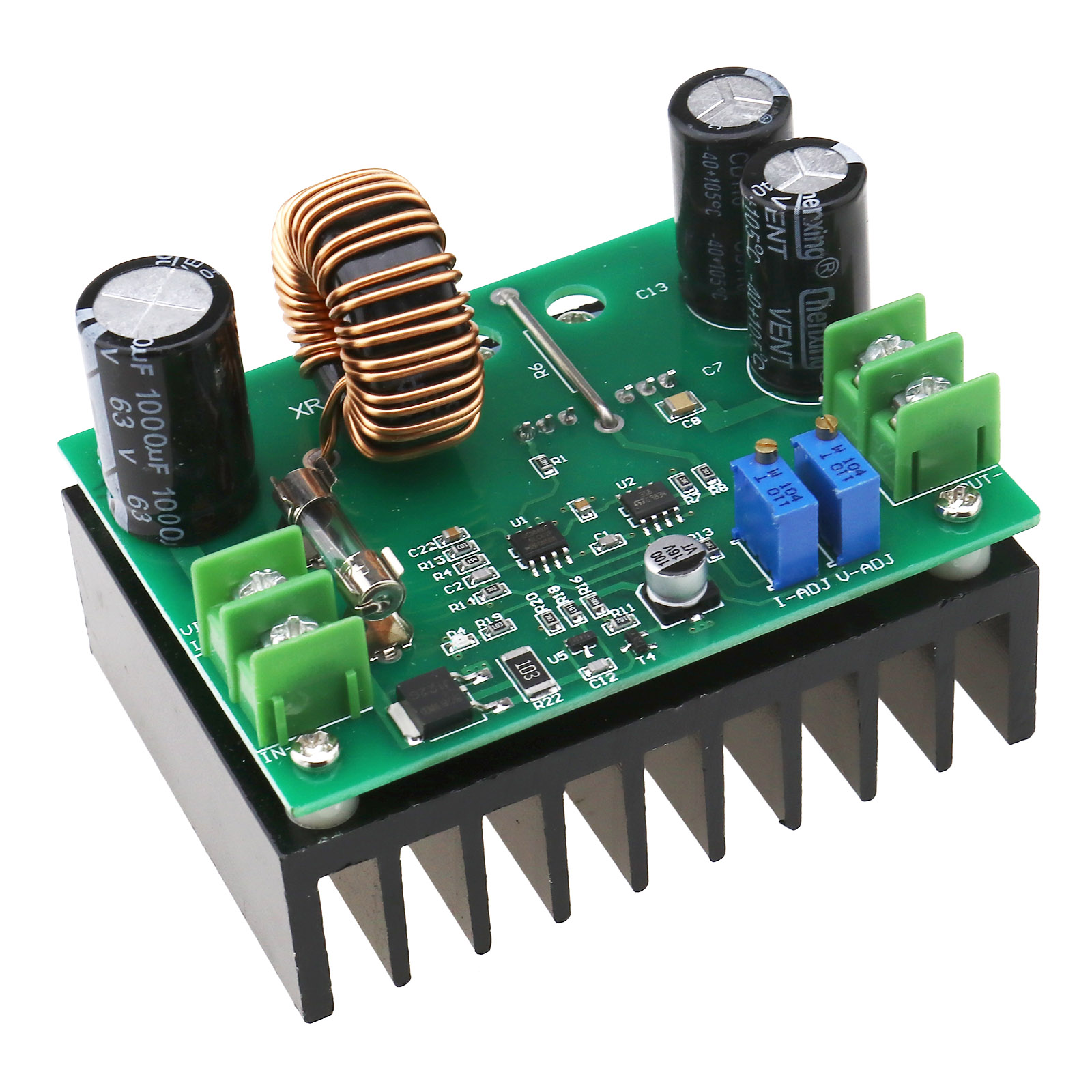 10V-60V TO 12V-80V DC-DC Boost Converter Adjustable Step Up Power ...