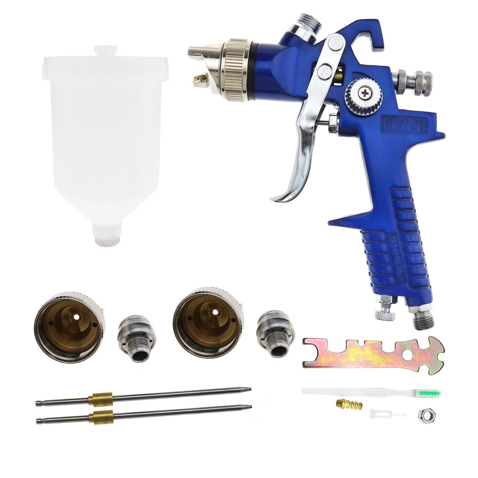 Adjustment Wrench HVLP H 827 Paint Spray Gun Kit 1.4mm 1.7mm 2mm Nozzle ...